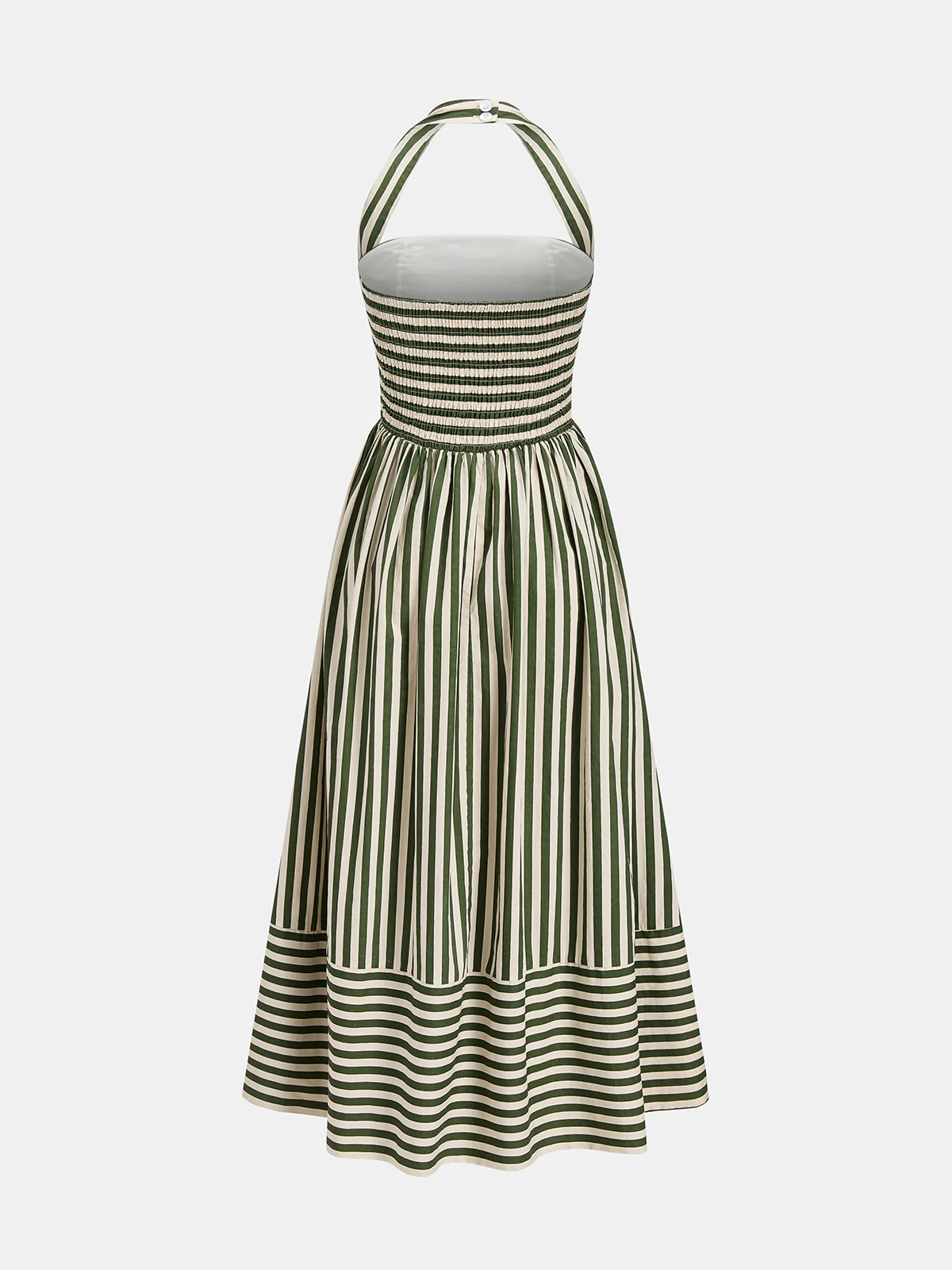 Striped Halter Neck Maxi Dress - Image 2
