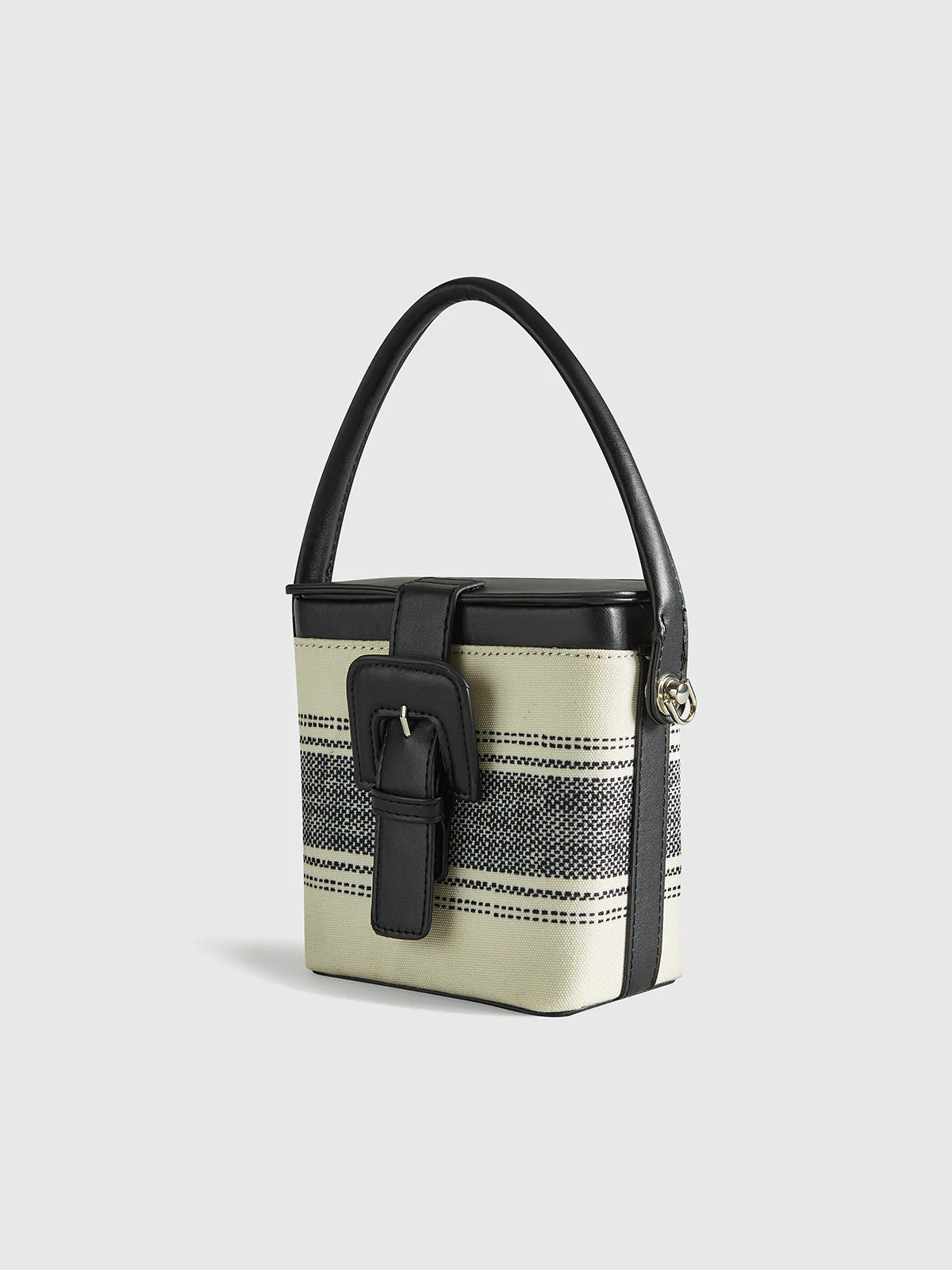 Striped Handle Box Bag - Image 2