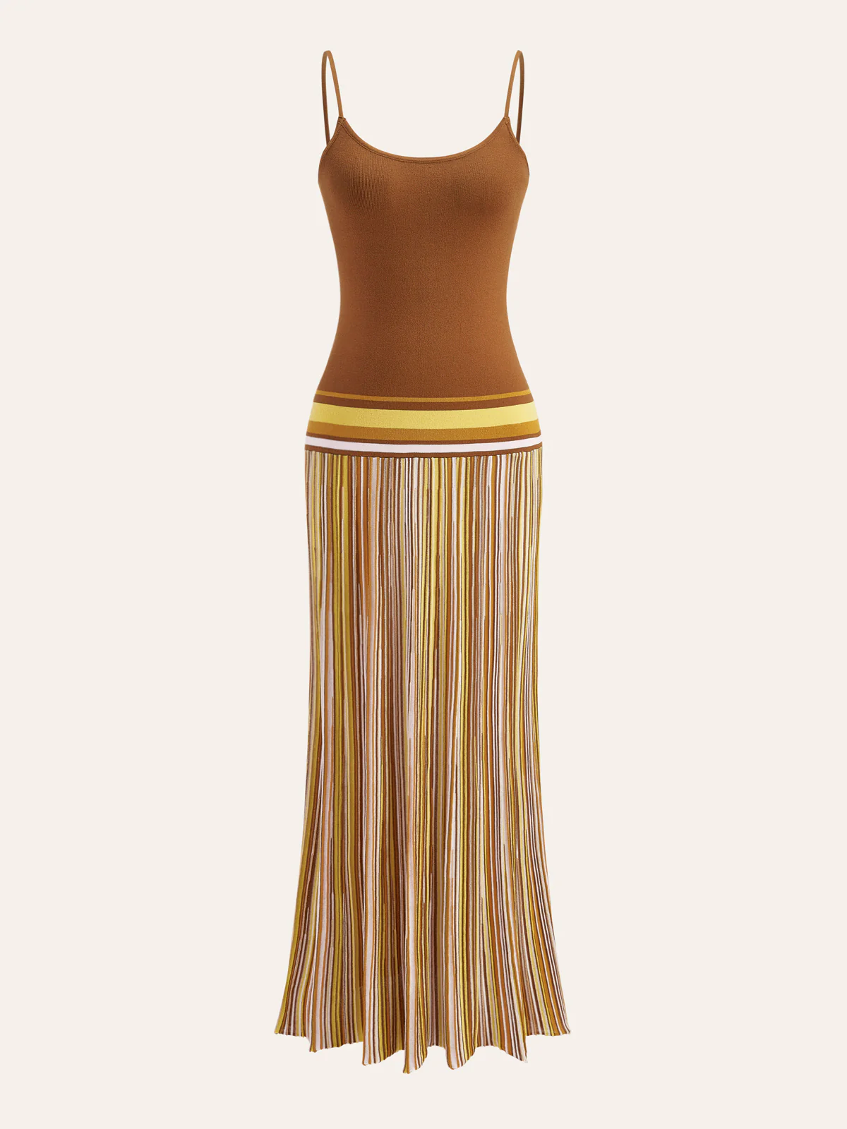 Striped Knit Cami Dress - Image 2