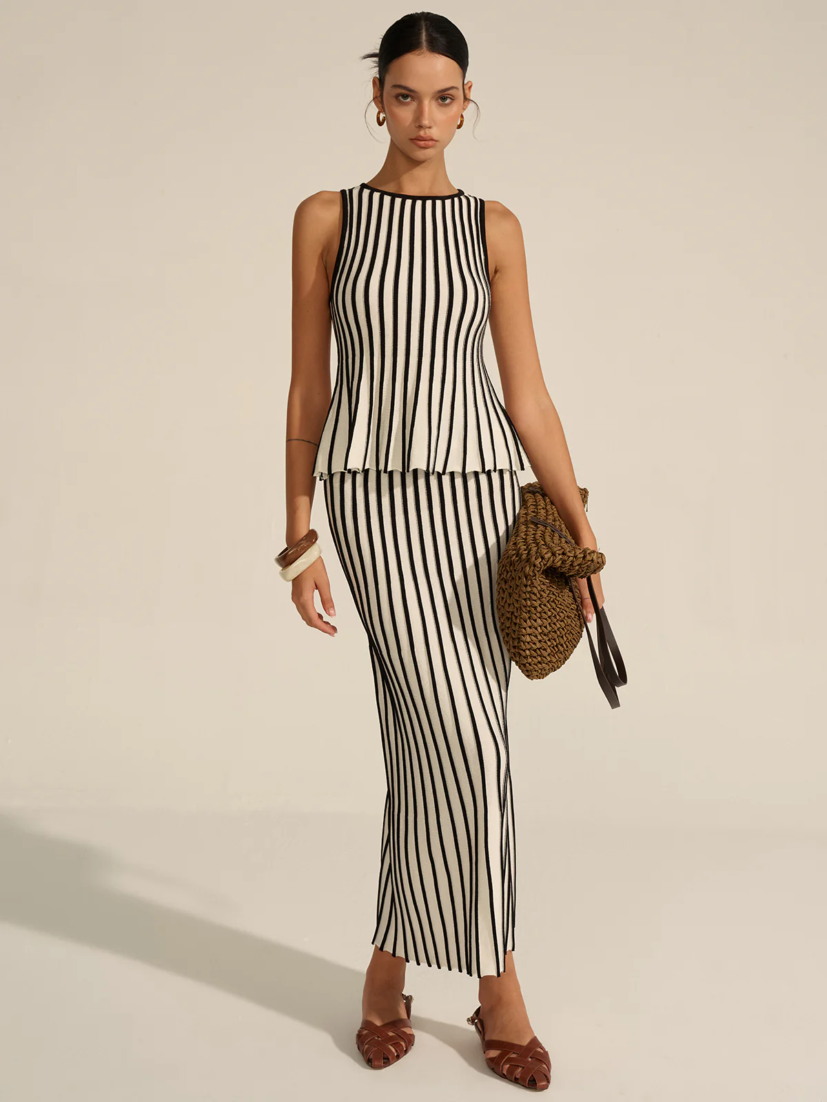 Striped Knit Co-ord Set - Image 4