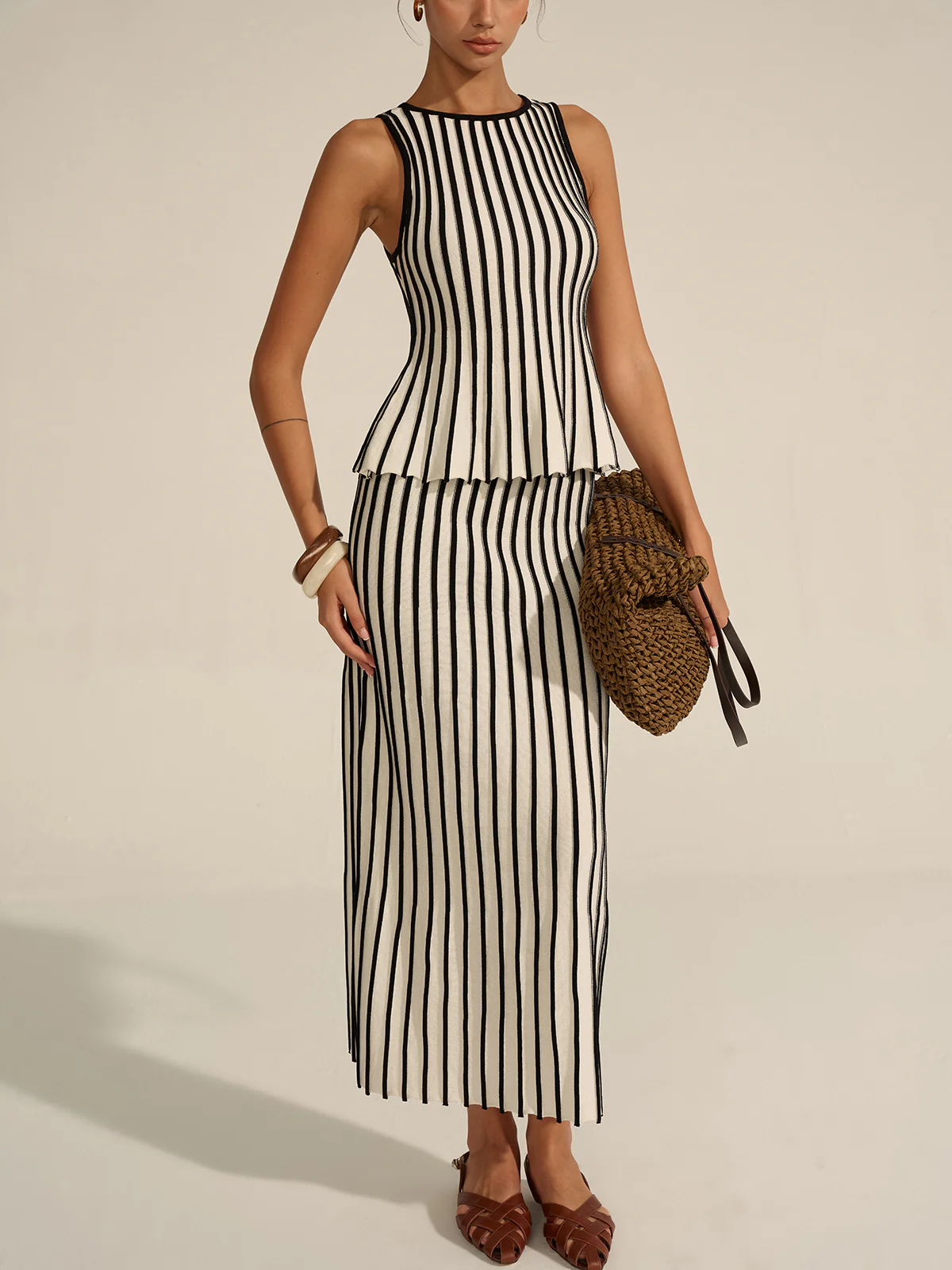 Striped Knit Co-ord Set - Image 5