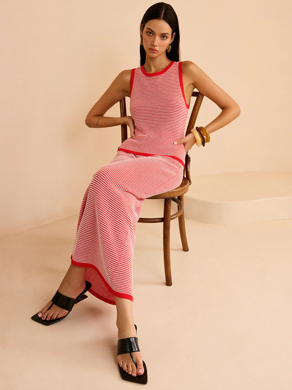 Striped Knit Sweater Co-ords Set - Image 5