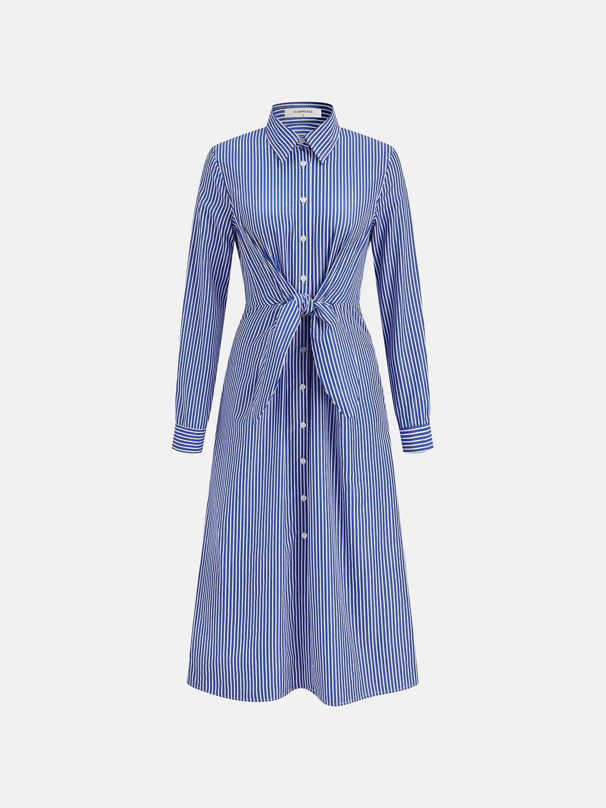 Striped Knot Shirt Dress