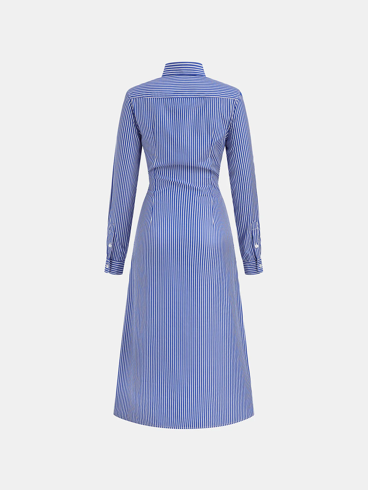 Striped Knot Shirt Dress - Image 2