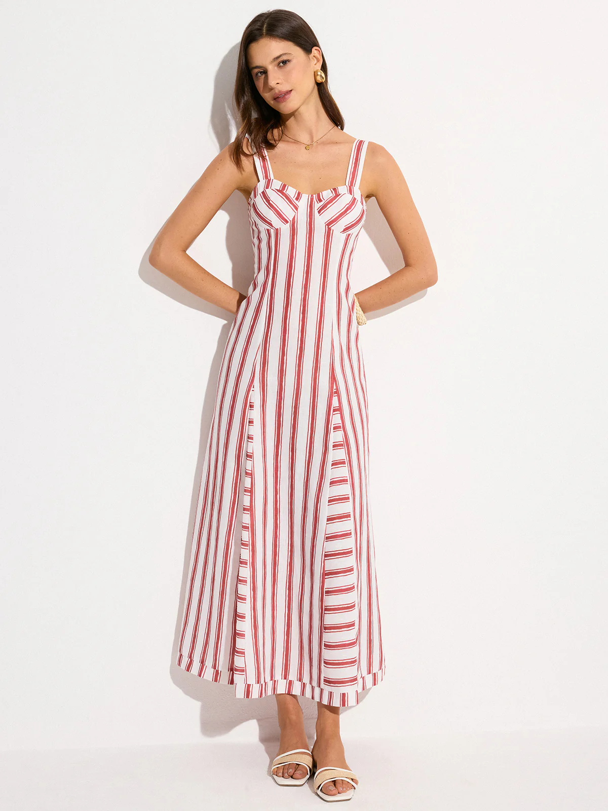 Striped Maxi Dress - Image 4