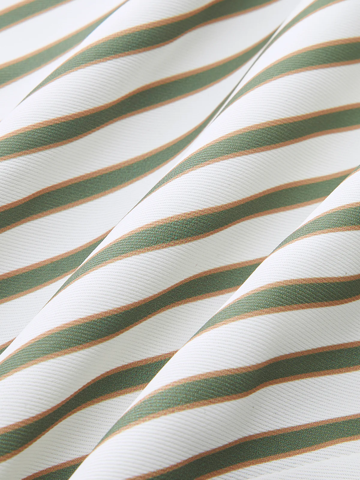 Striped Metal Round-Neck Shirt With Belt - Image 9
