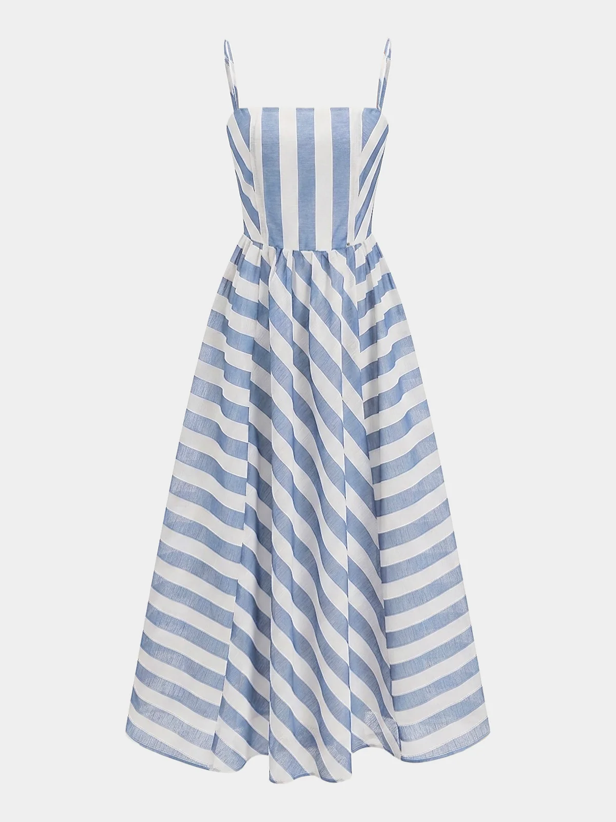 Striped Organza Cami Maxi Dress - Image 6