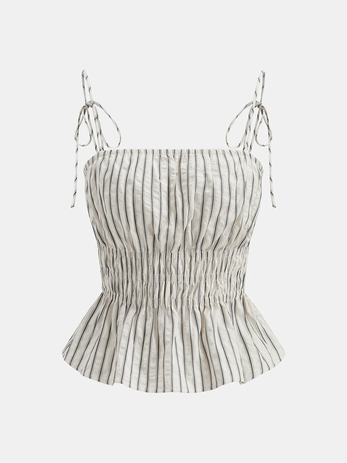 Striped Peplum Cami Top & Maxi Skirt Set - Image 3
