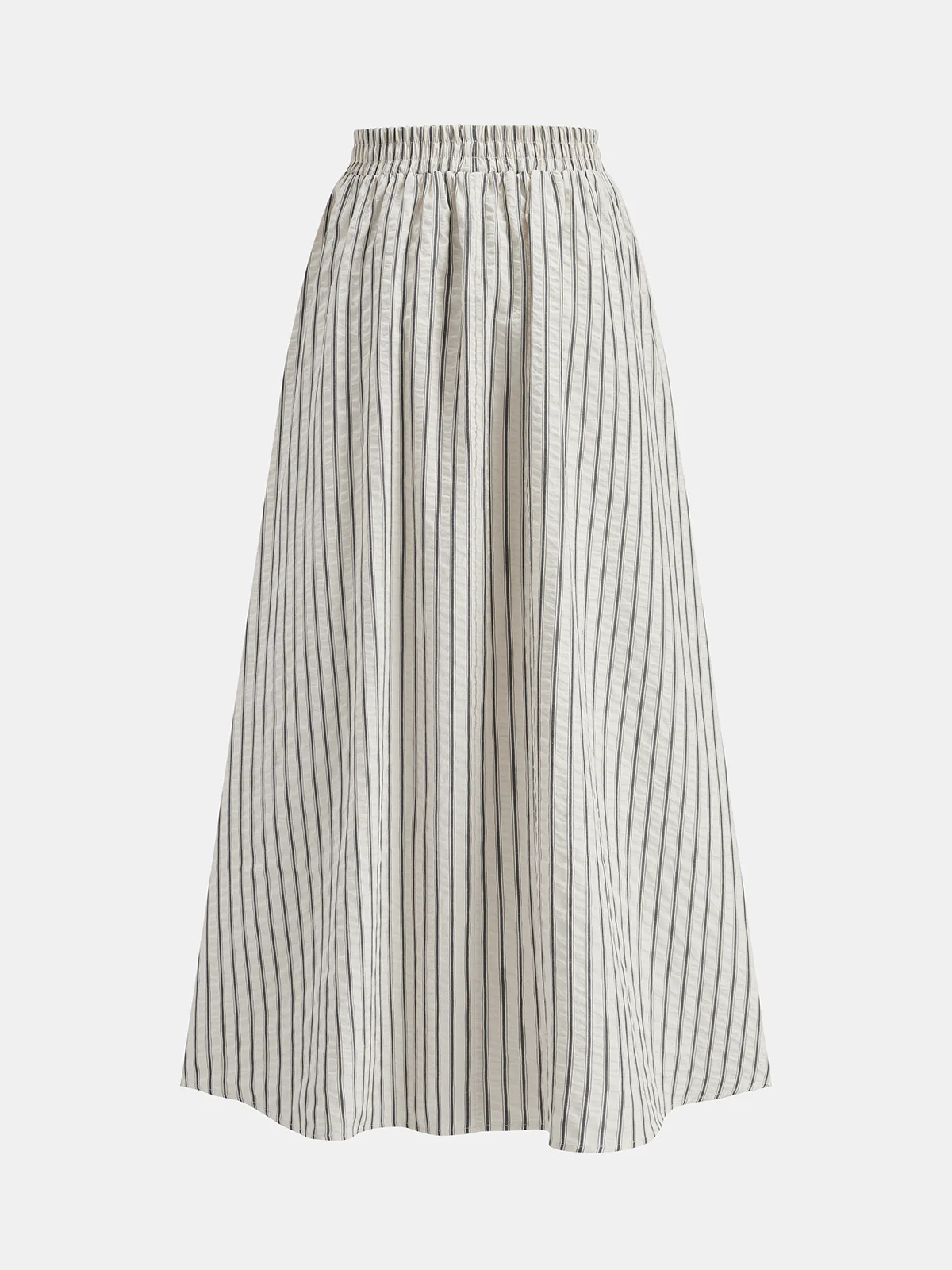 Striped Peplum Cami Top & Maxi Skirt Set - Image 6