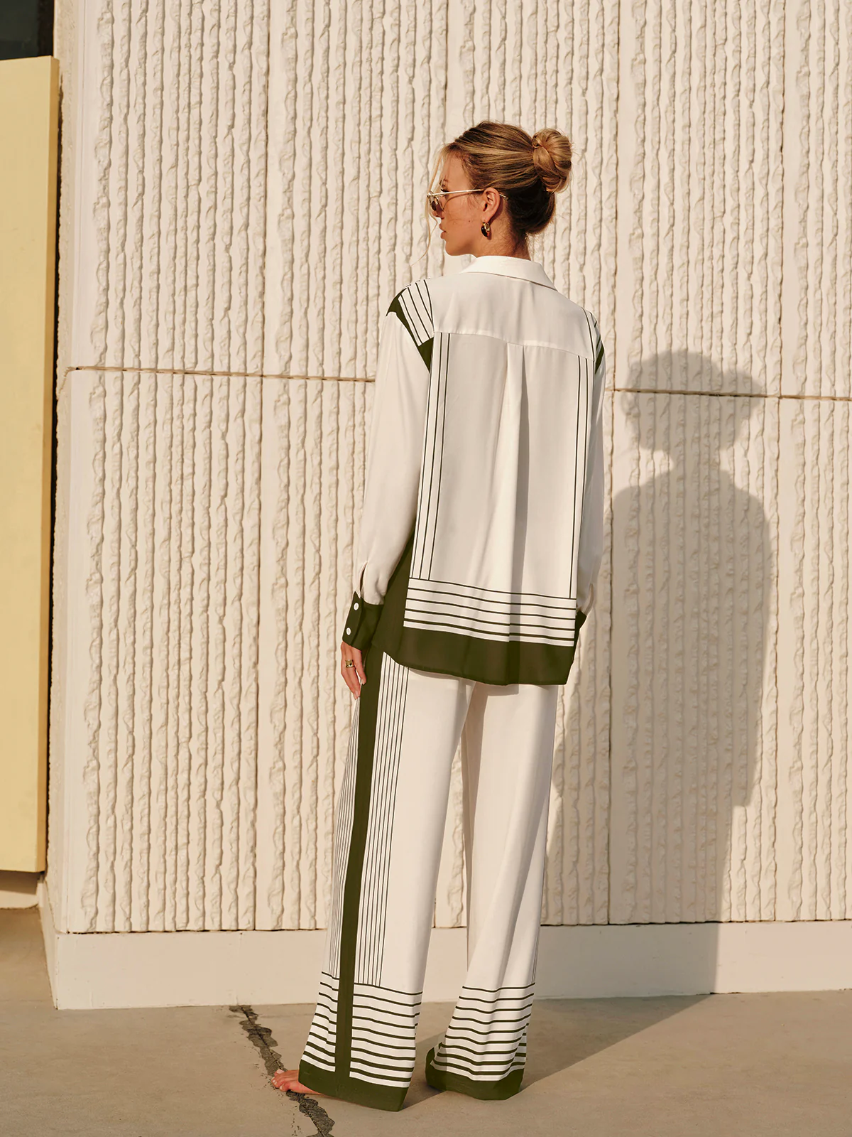Striped Print Collar Shirt - Image 5