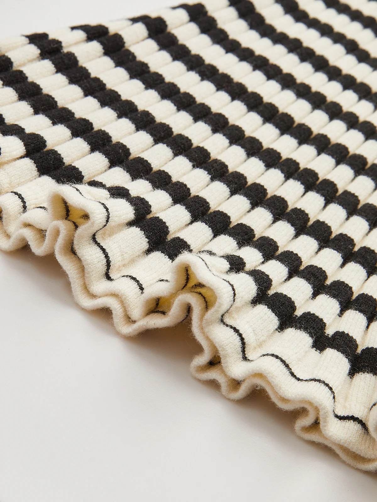 Striped Rib-Knit Flare-Cuff Sweater - Image 3