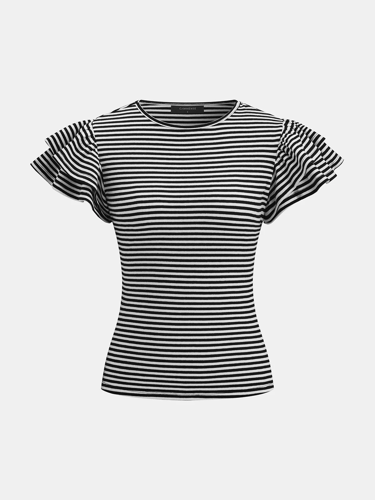 Striped Ribbed Top - Image 9