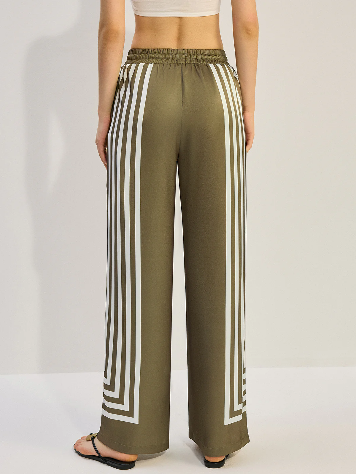 Striped Satin Pants - Image 5