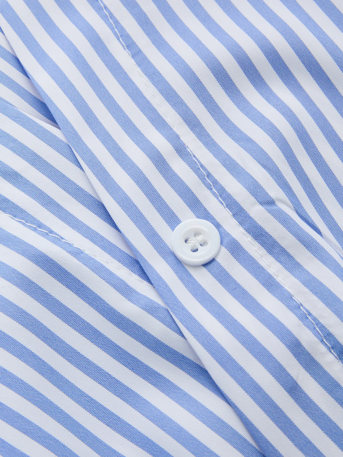 Striped Short Sleeve Wrap Tie-Back Shirt - Image 3