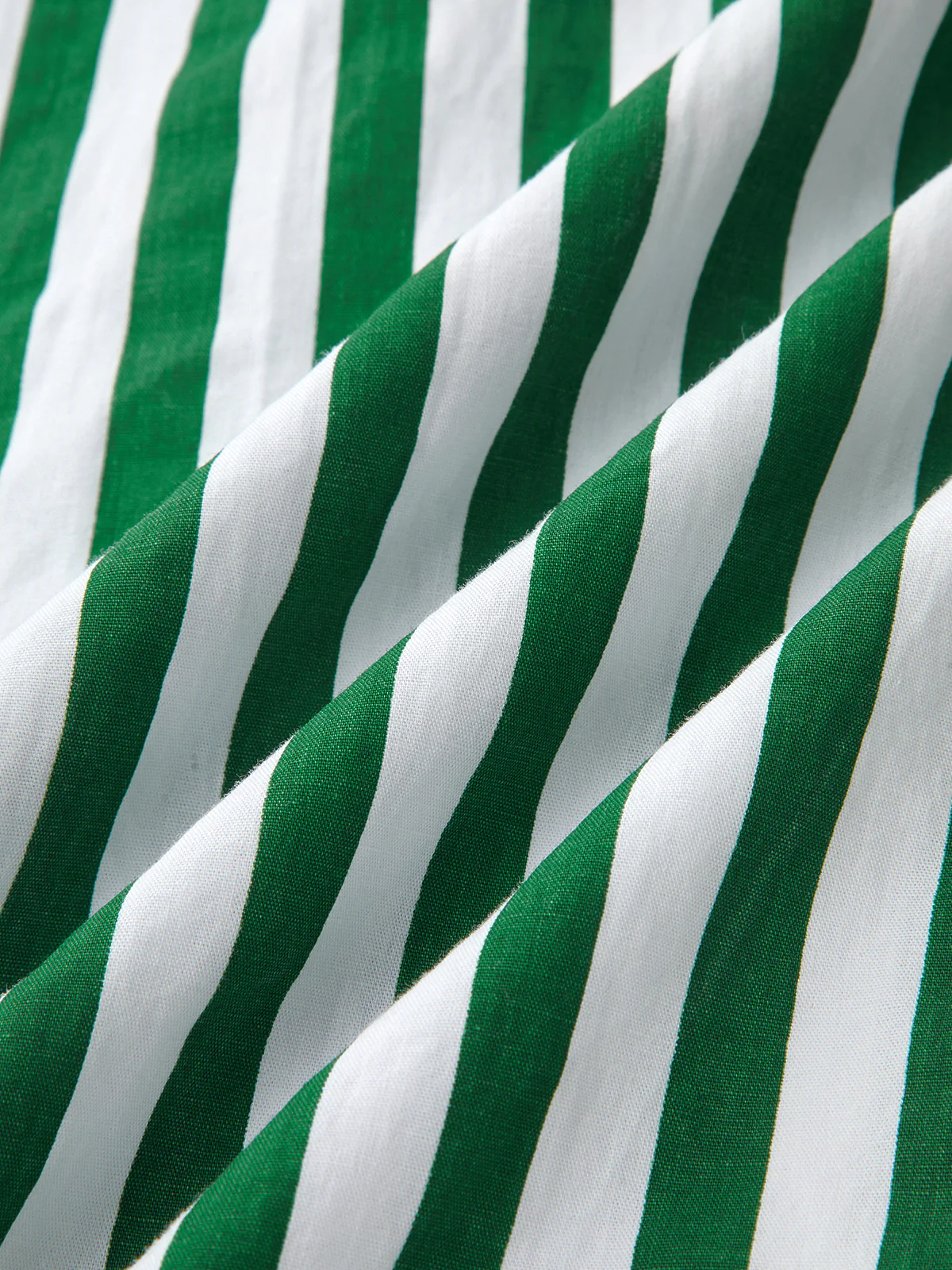 Striped Sleeveless Cotton Belted Midi Dress - Image 5