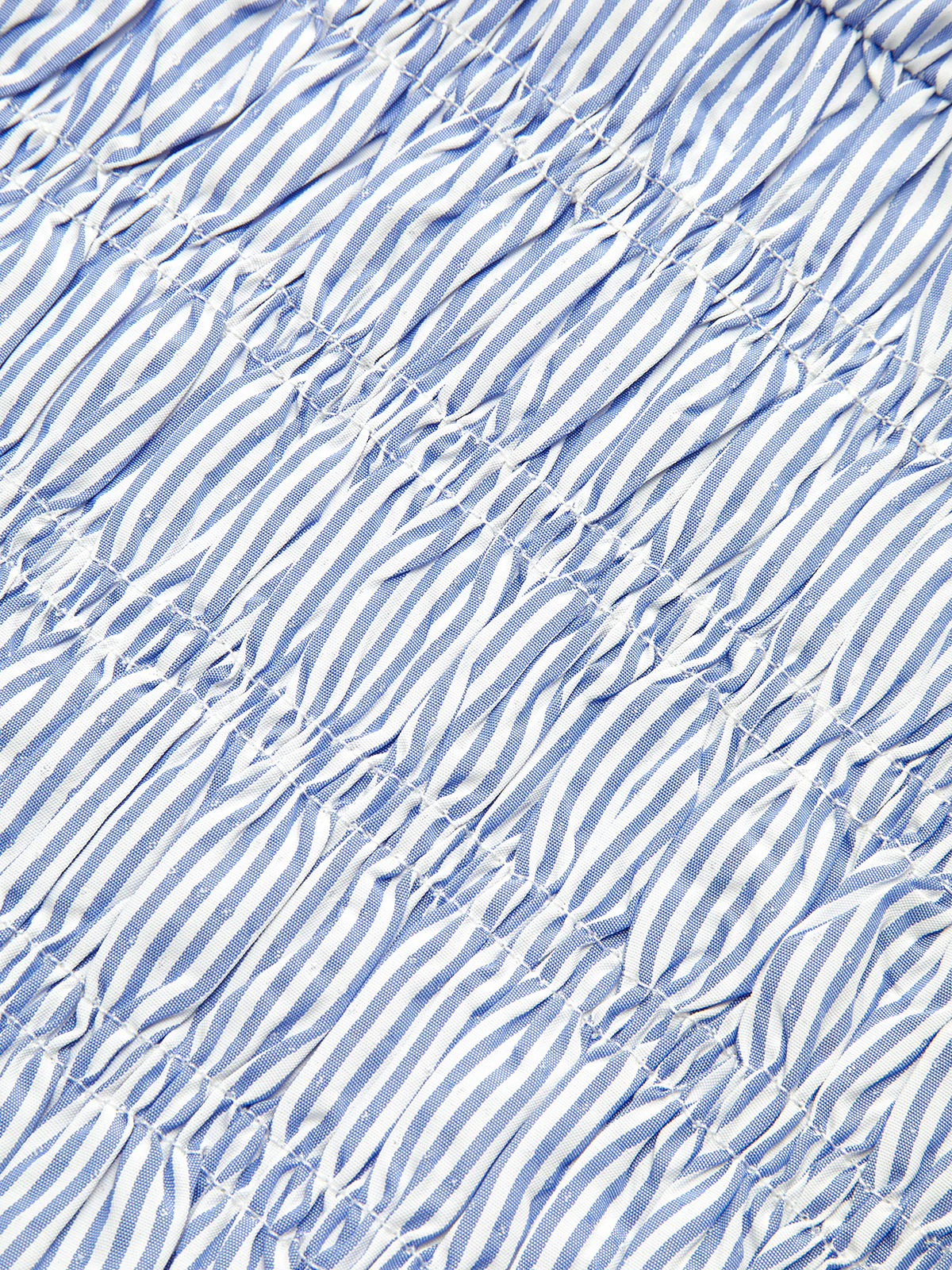 Striped Smocked Waist Shirt - Image 4