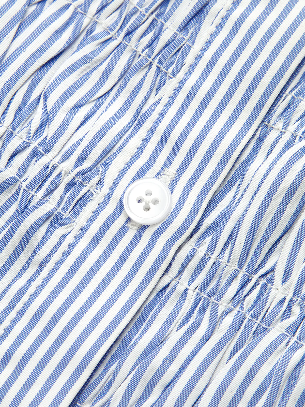 Striped Smocked Waist Shirt - Image 5