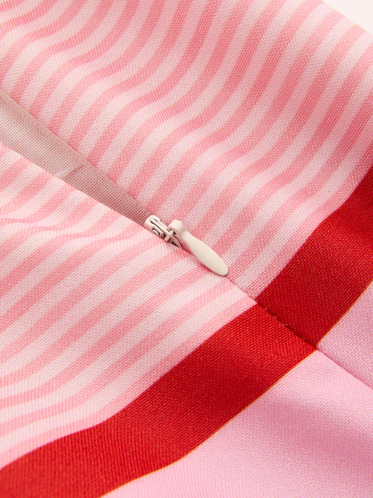 Striped Strapless Asymmetric Top & Skirt Set - Image 7