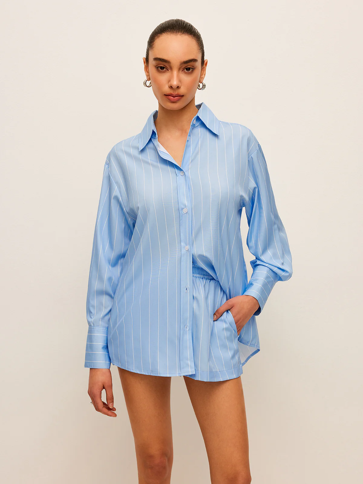 Striped Tie-Back Shirt - Image 4