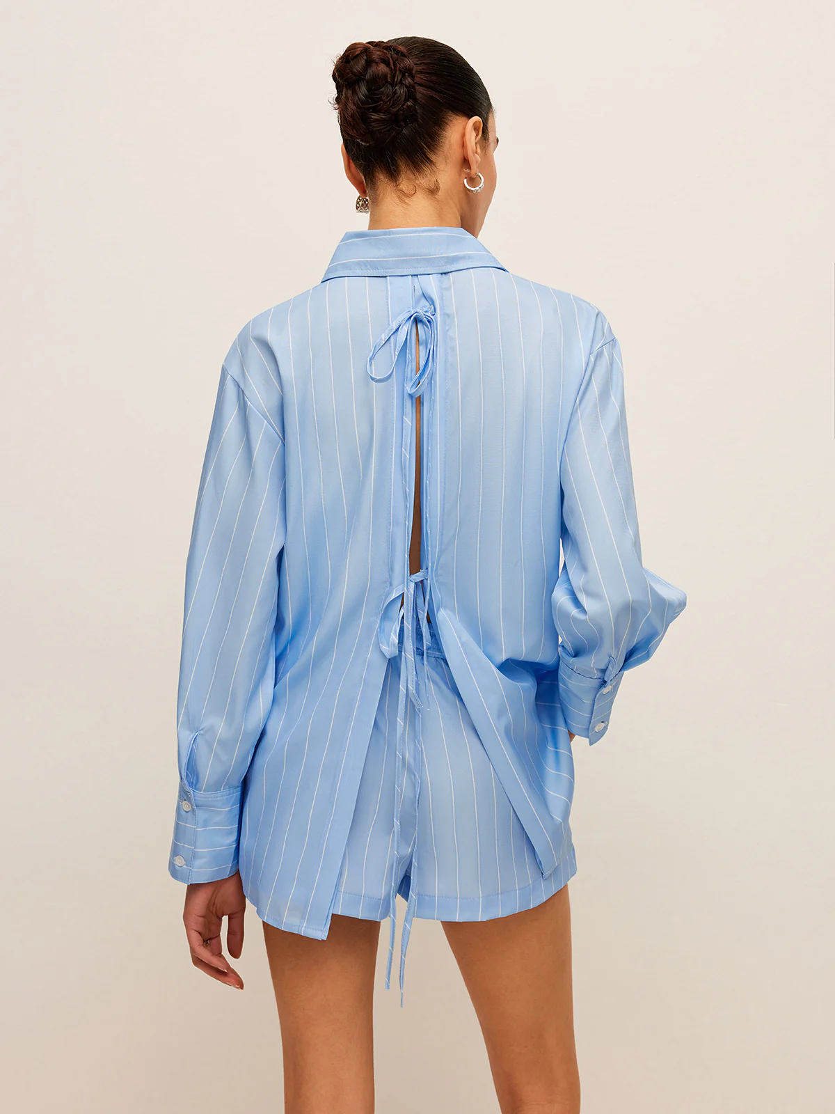 Striped Tie-Back Shirt - Image 7