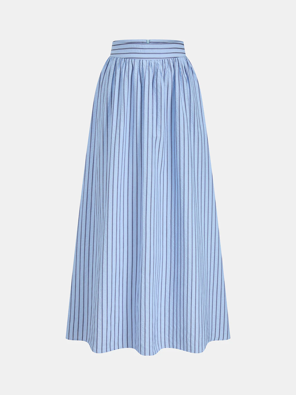 Striped Tie-Back Top & Midi Skirt Set - Image 4