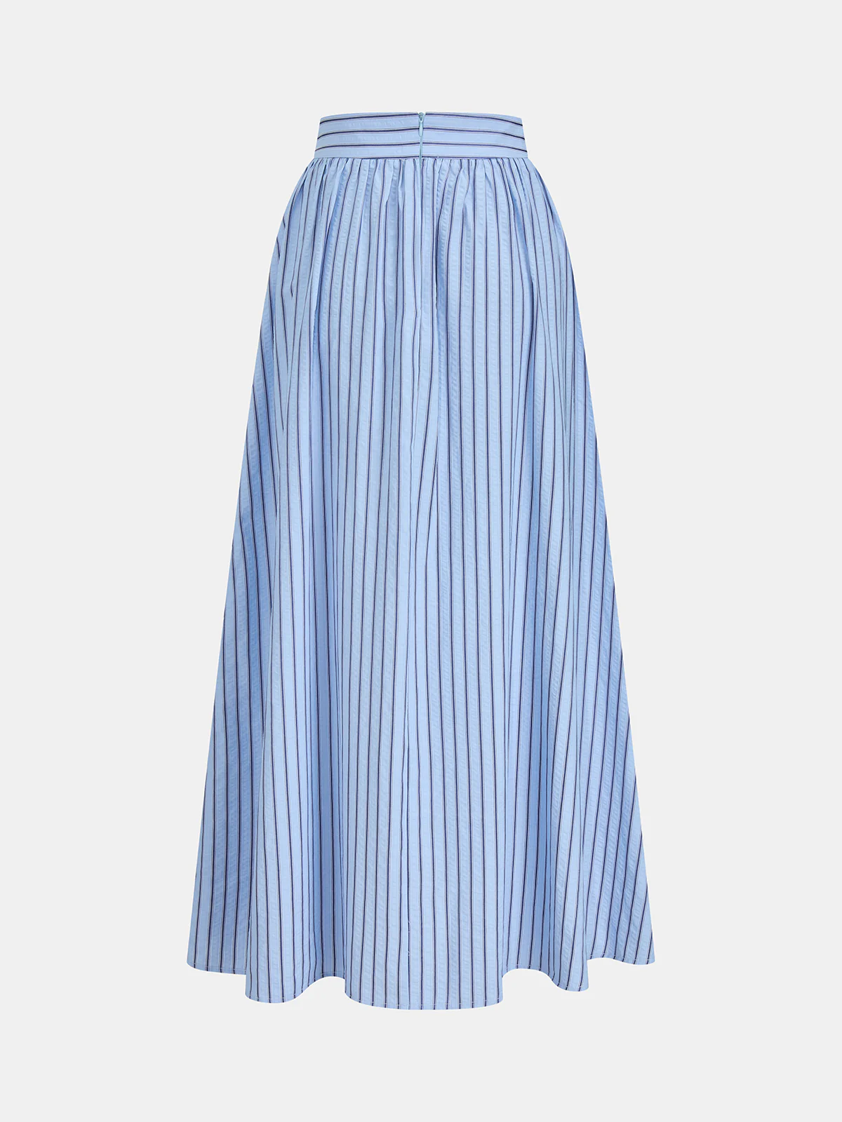 Striped Tie-Back Top & Midi Skirt Set - Image 5