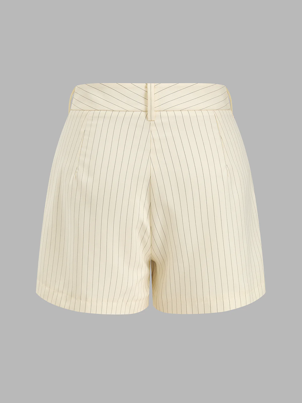 Striped Tie-Front Cropped Top & Shorts Set - Image 5