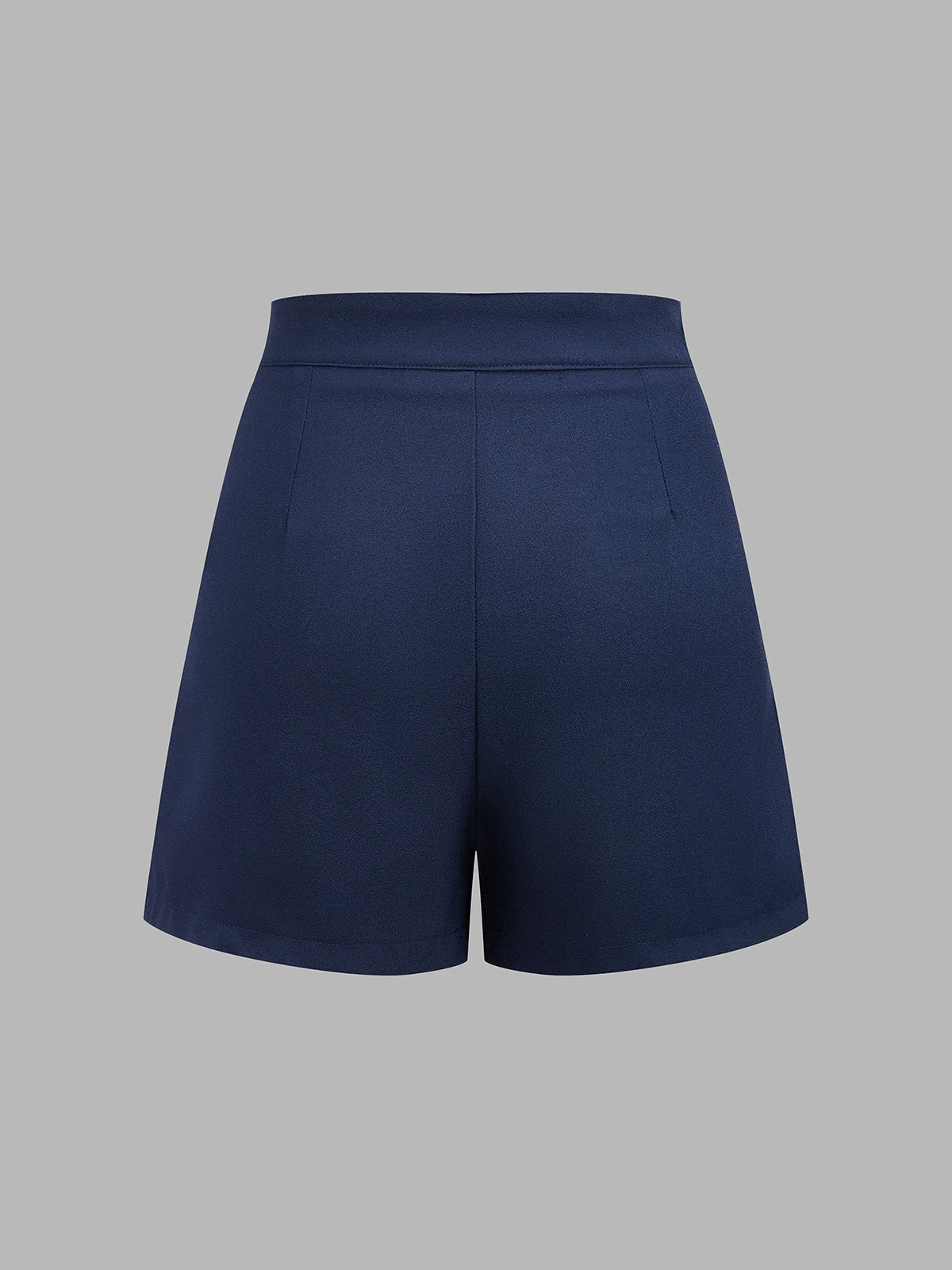 Striped Tie-Neck Top & Button Detail Shorts Set - Image 5