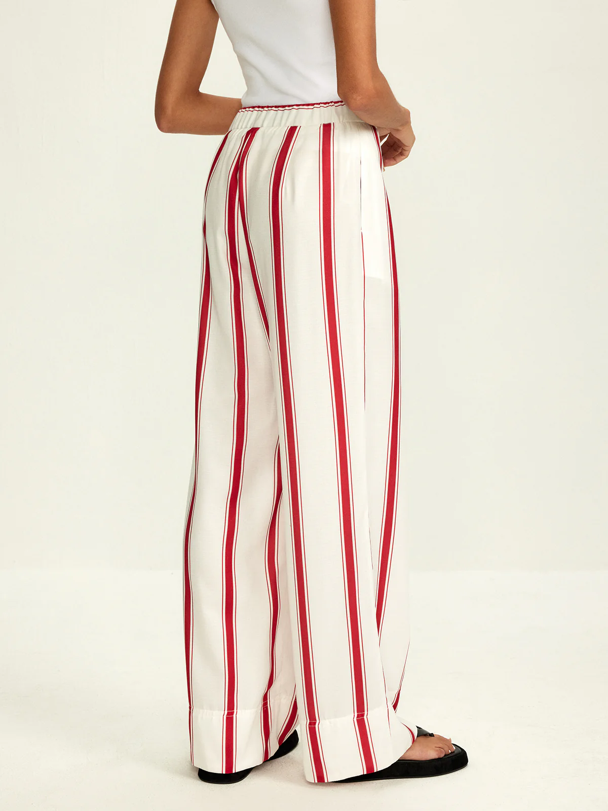 Striped Wide Leg Pants - Image 3