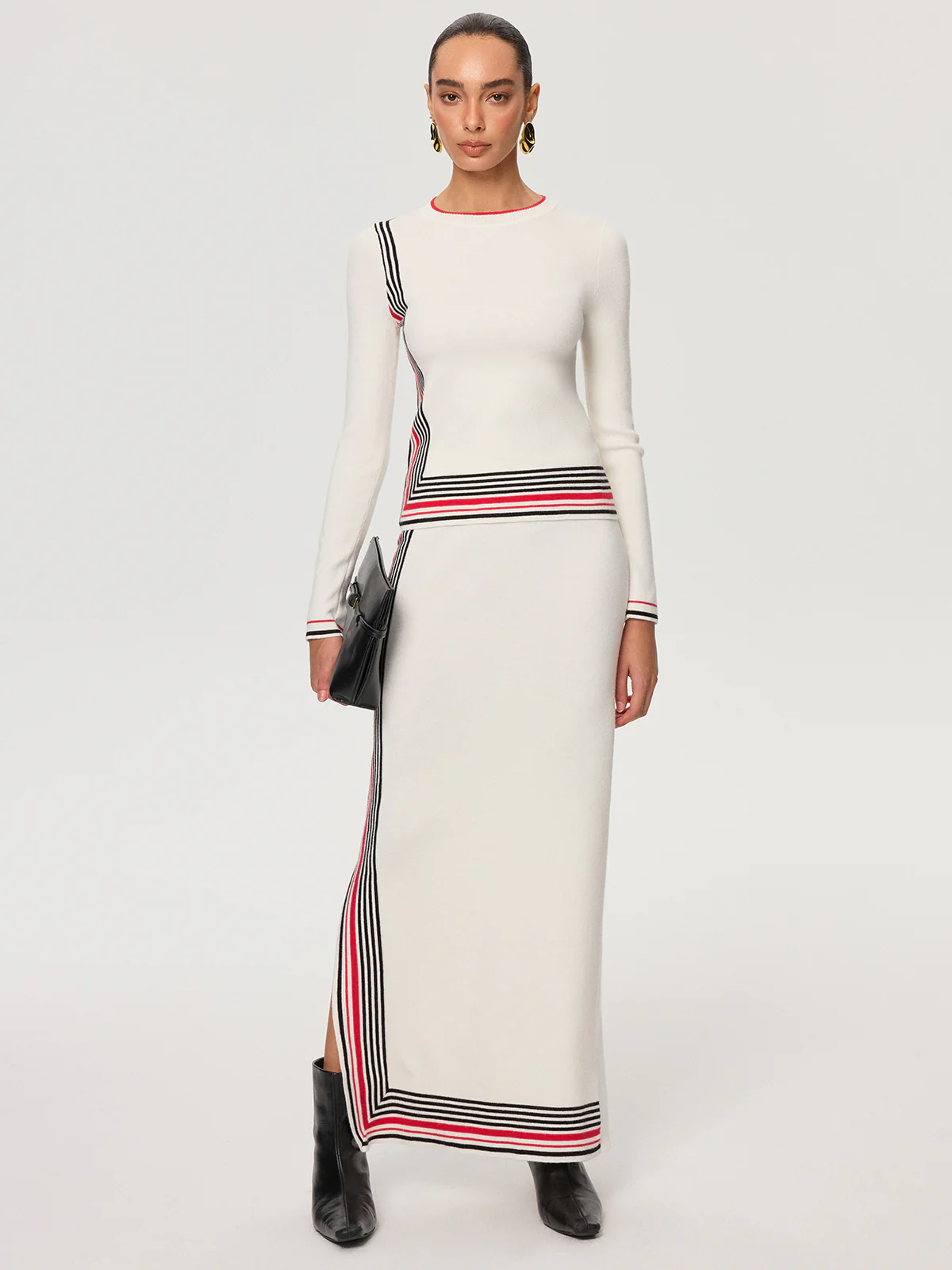 Striped Wool-Blend Knit Top - Image 2