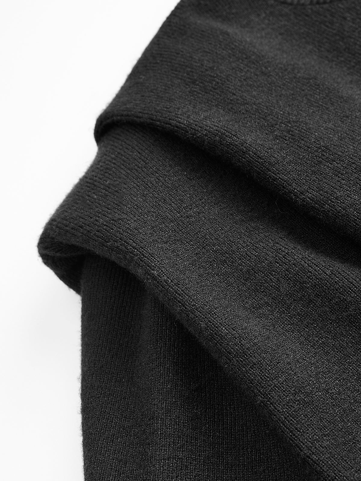 Structured-Shoulder Cinched-Waist Knit Top - Image 3