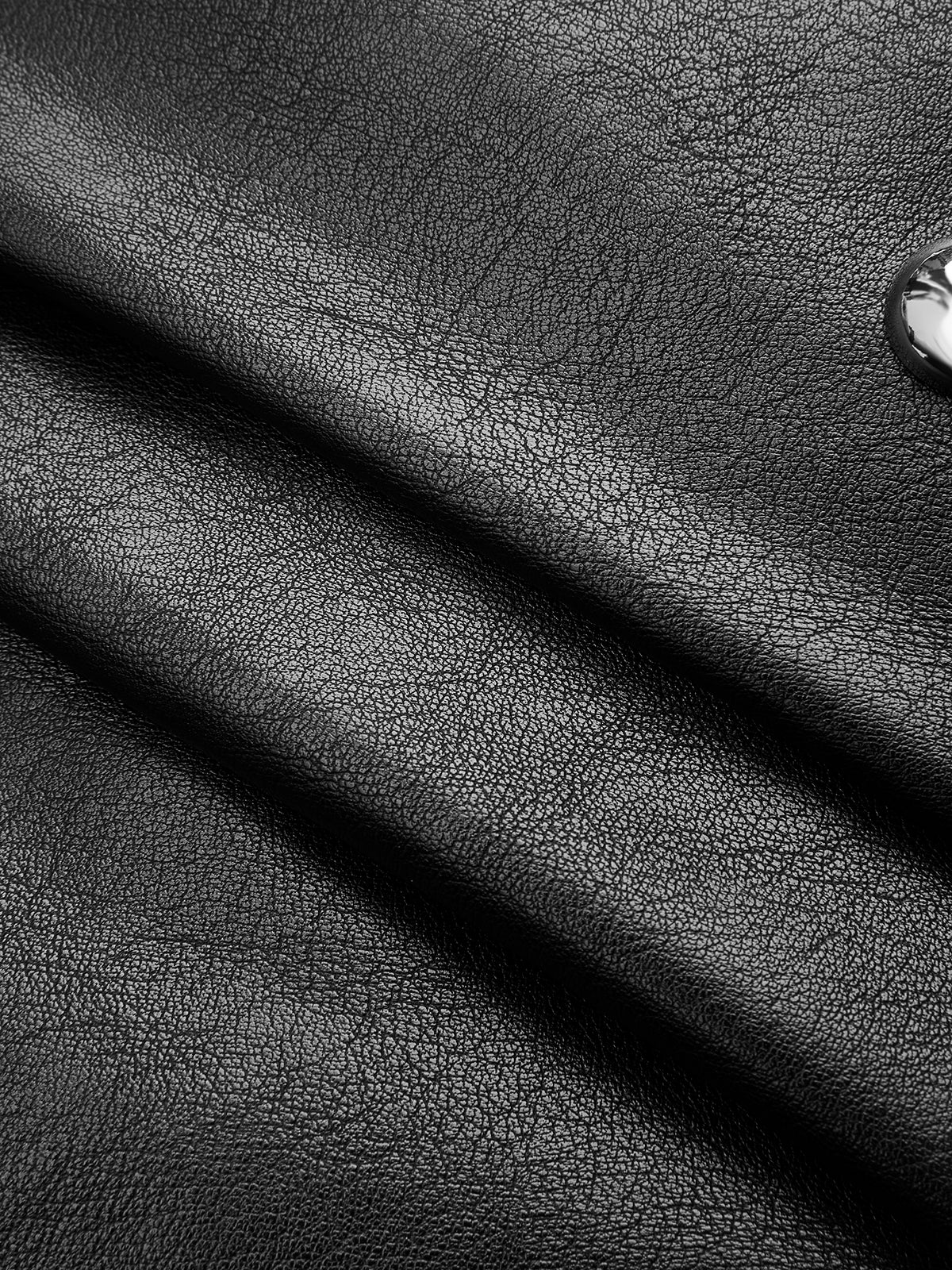 Stud Detail Faux Leather Mini Skirt - Image 3