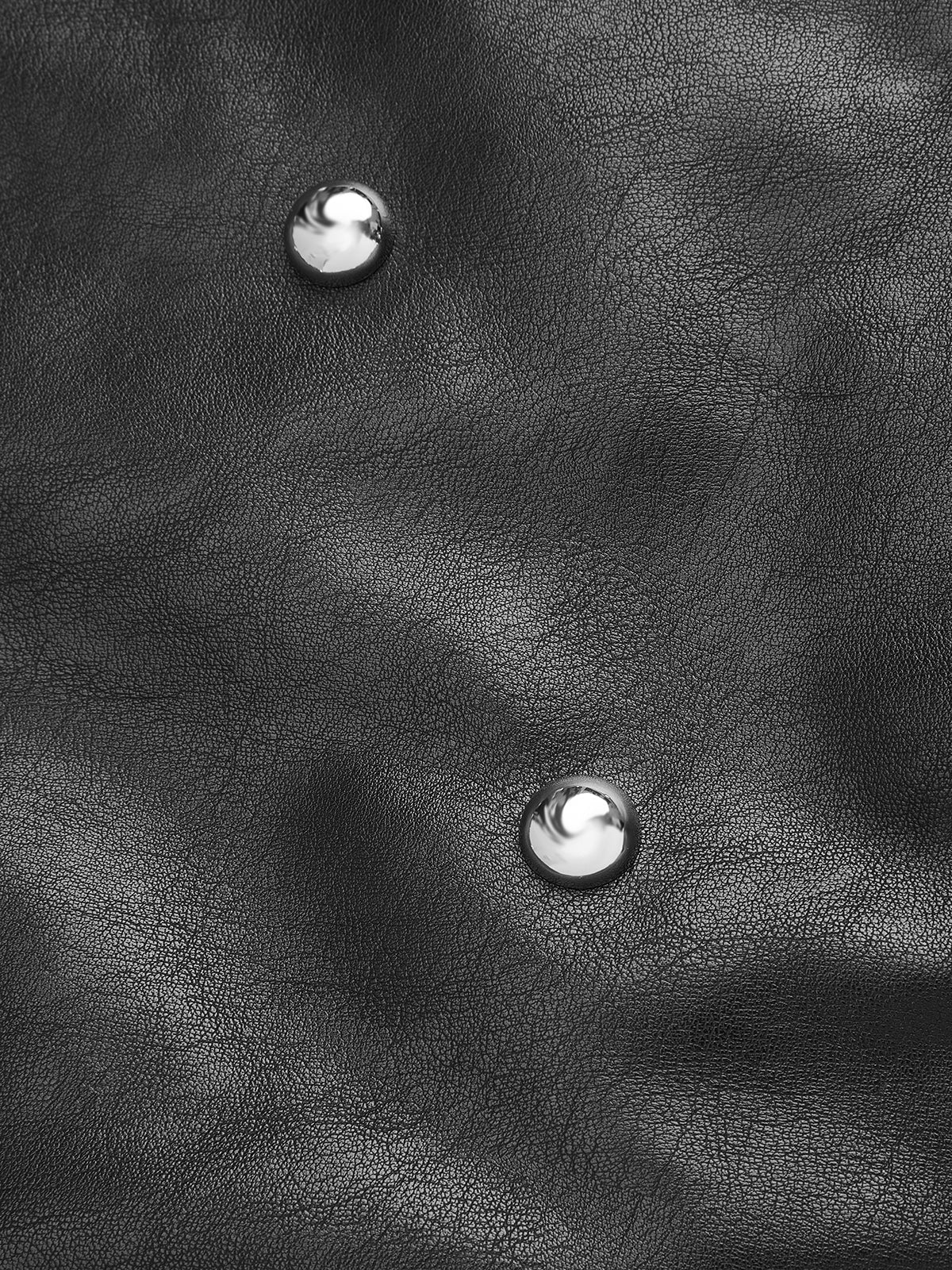 Stud Detail Faux Leather Mini Skirt - Image 4
