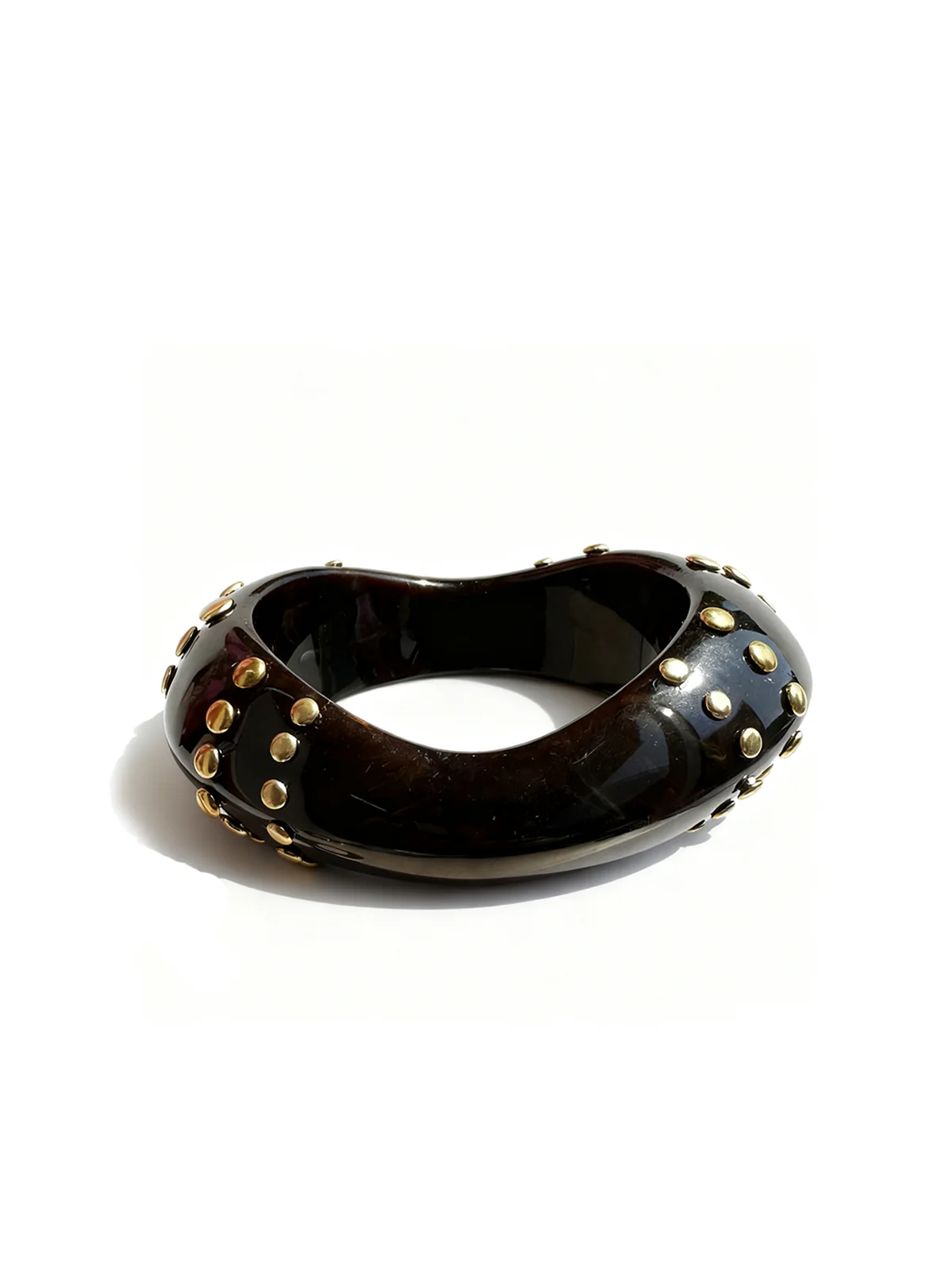 Studded Resin Bangle Bracelet - Image 2