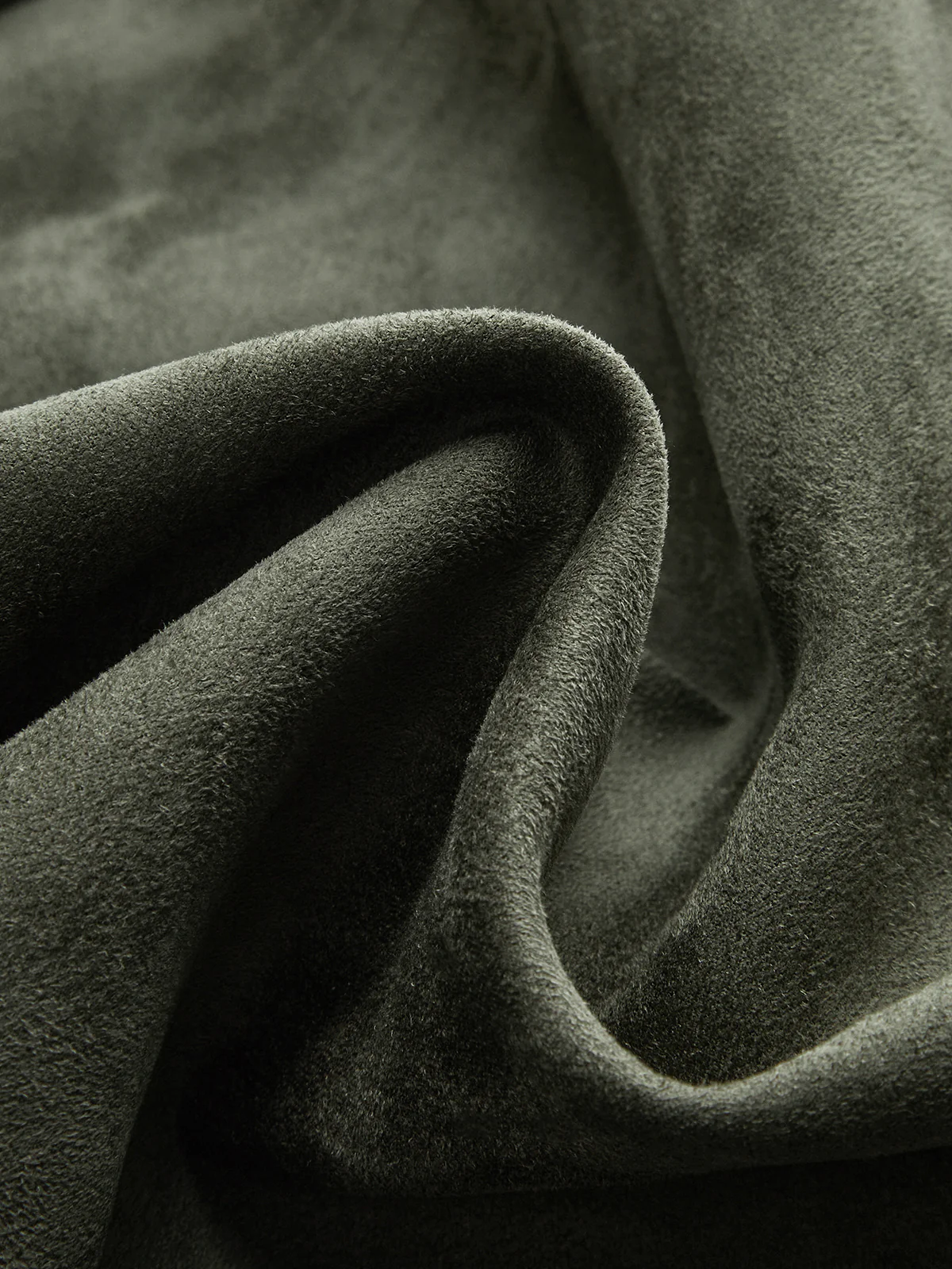Suede Effect A-Line Mini Skirt - Image 3