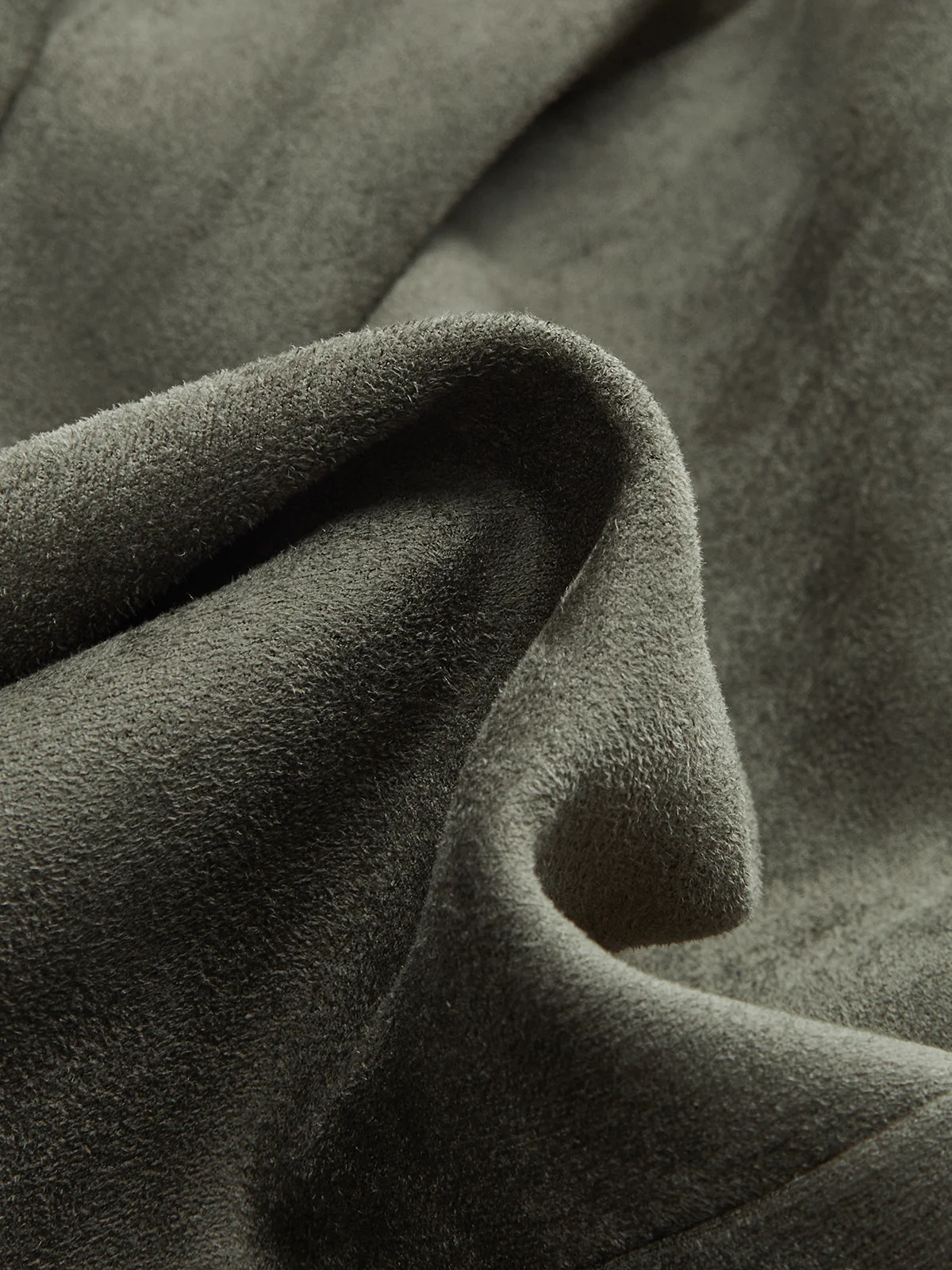 Suede Effect Cinched Waist Jacket - Image 3