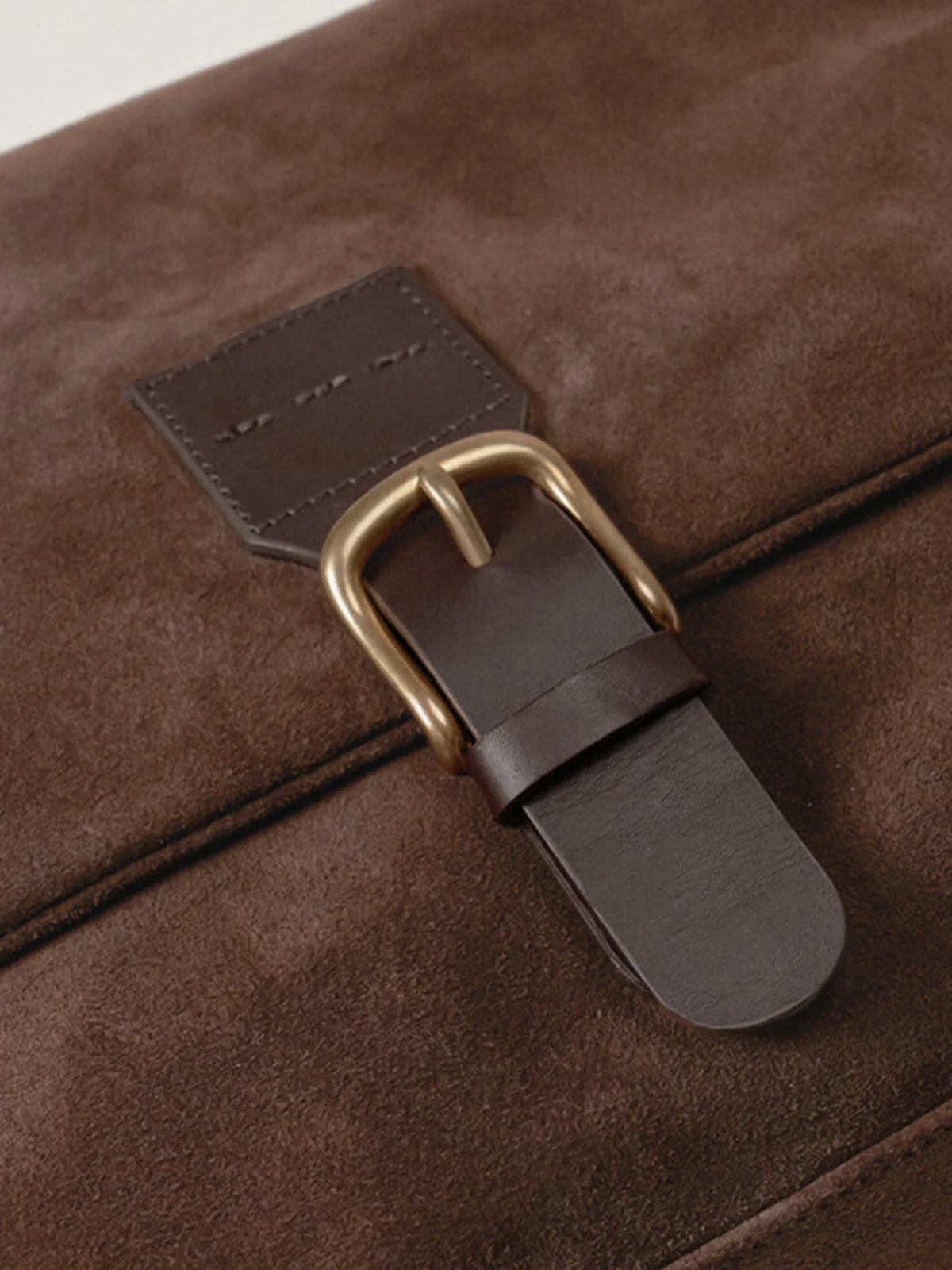Suede Effect Shoulder Bag - Image 3