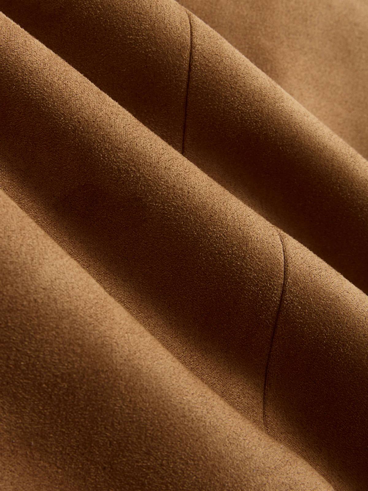 Suede Effect Single-Breasted Loose Blazer - Image 3