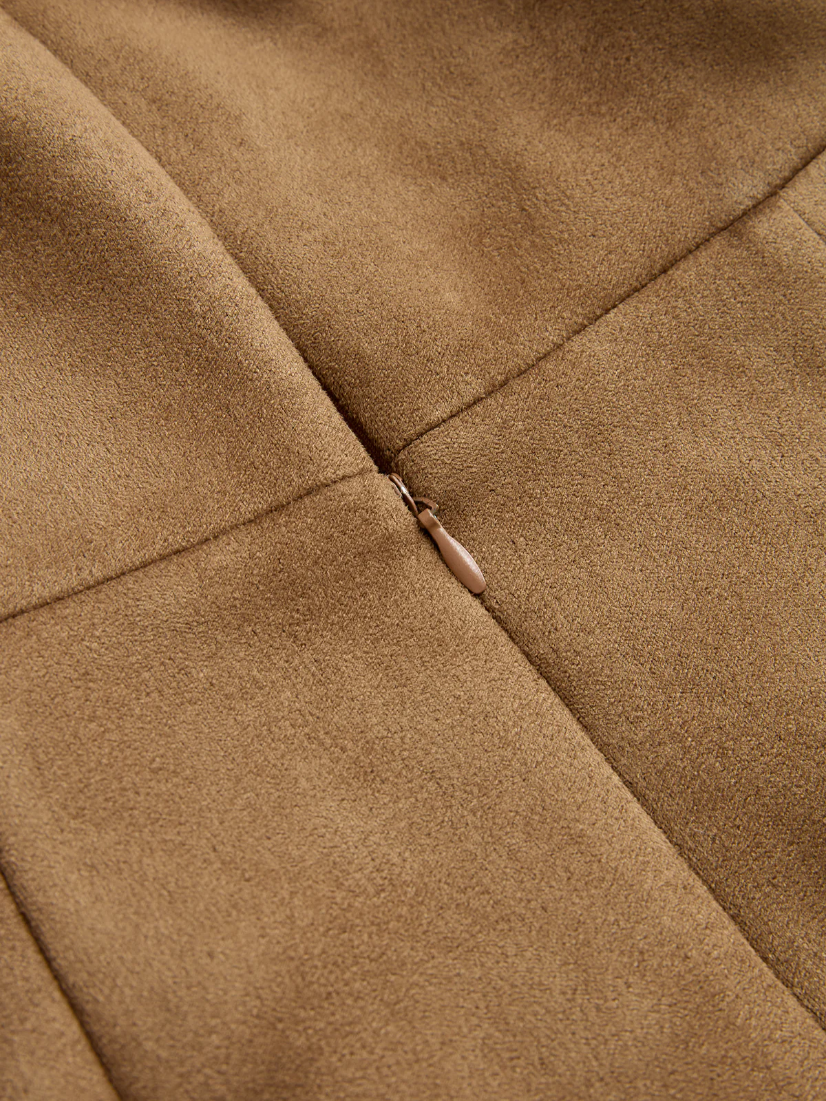 Suede Effect Sweetheart Neck Cami Mini Dress - Image 5