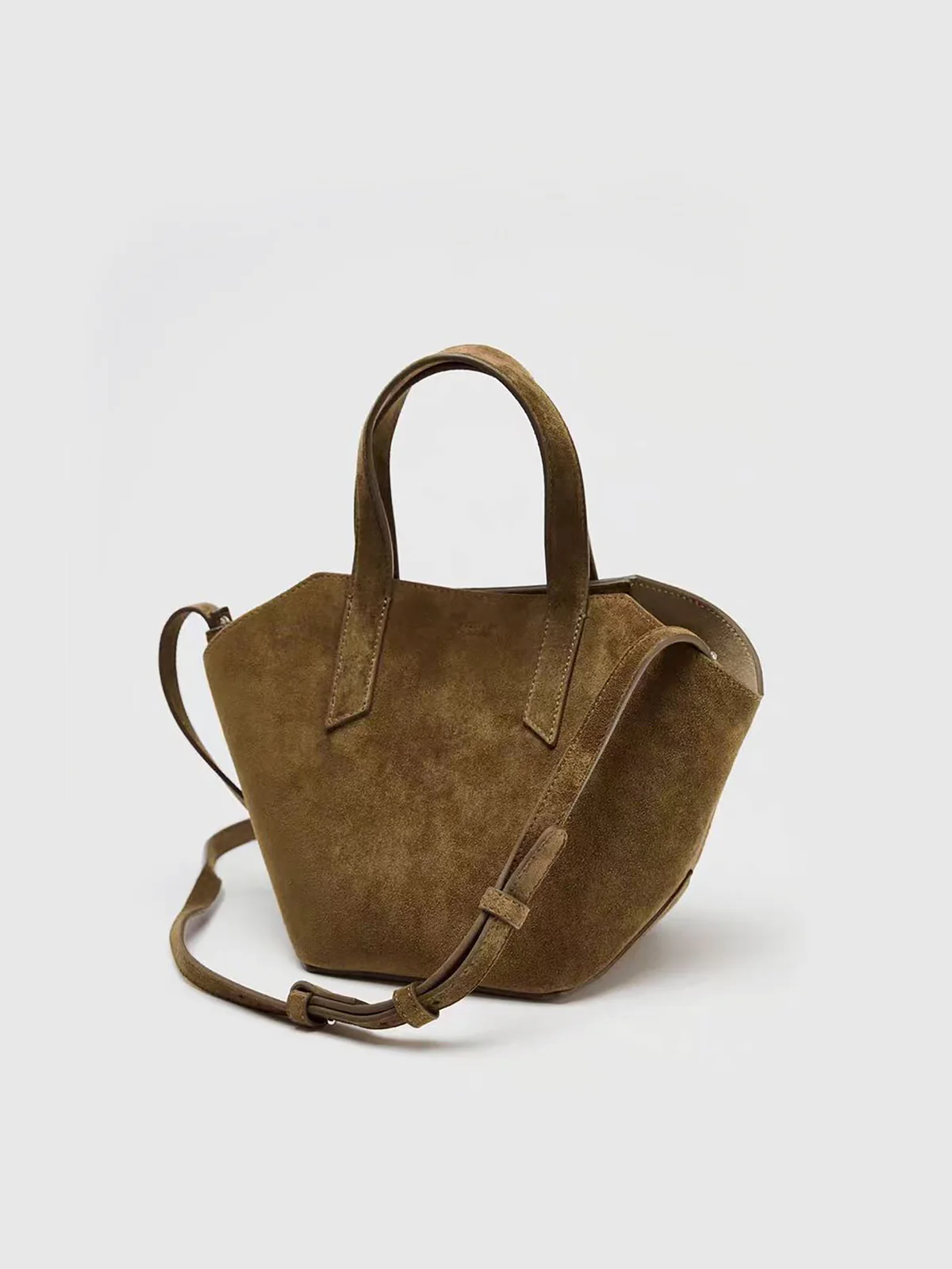 Suede Mini Tote Bag - Image 3