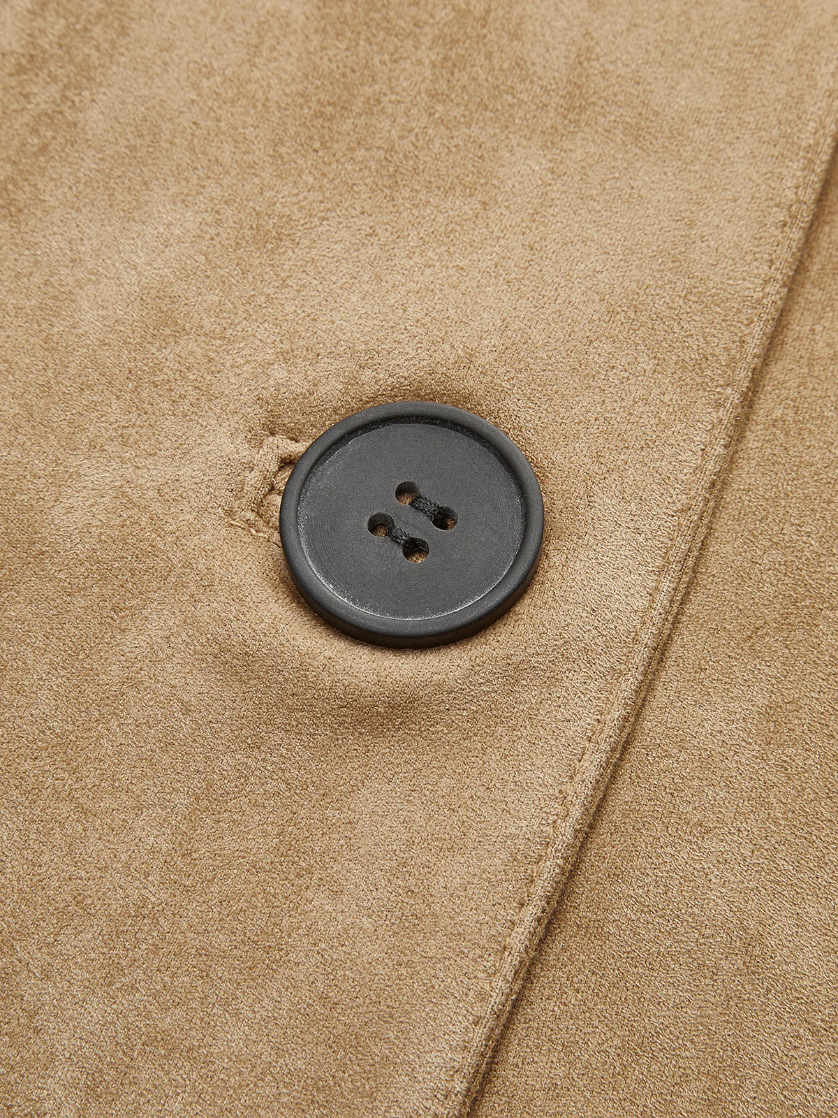 Suede Effect Soft Button Lapel Jacket - Image 3