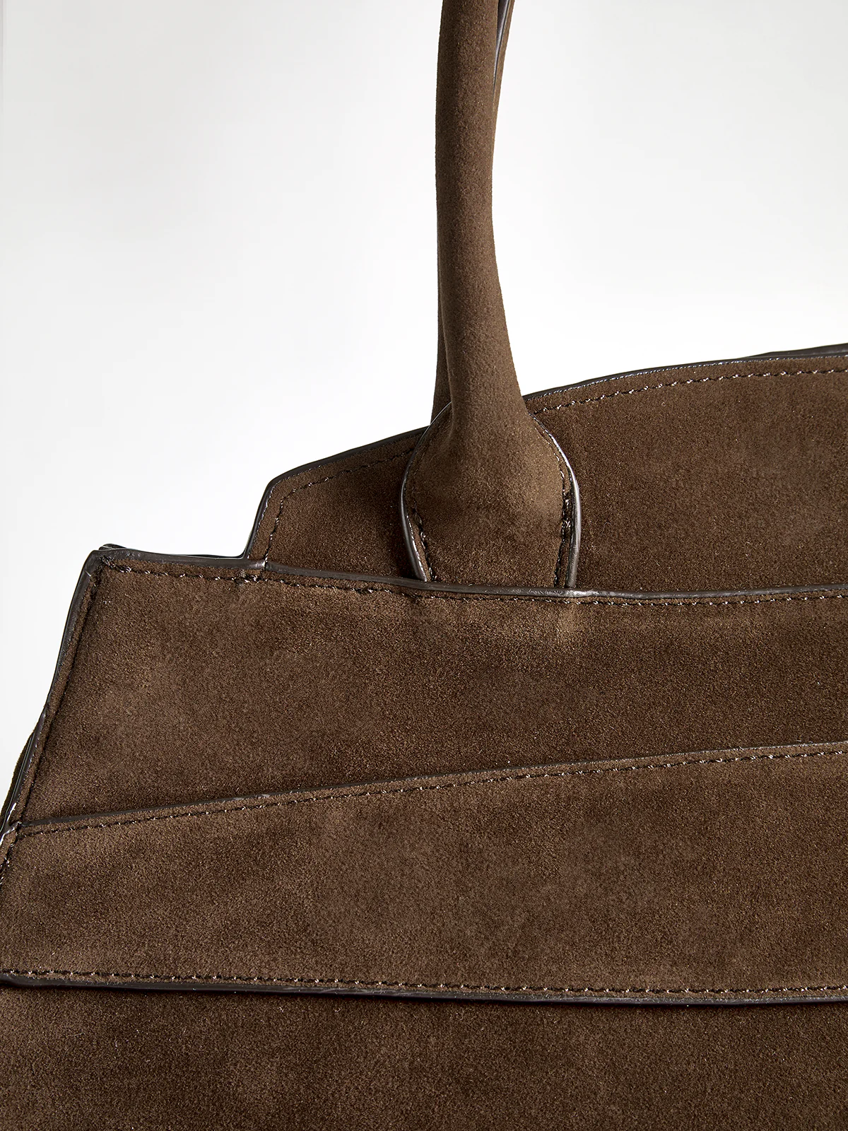 Suede Top-Handle Tote Bag - Image 7