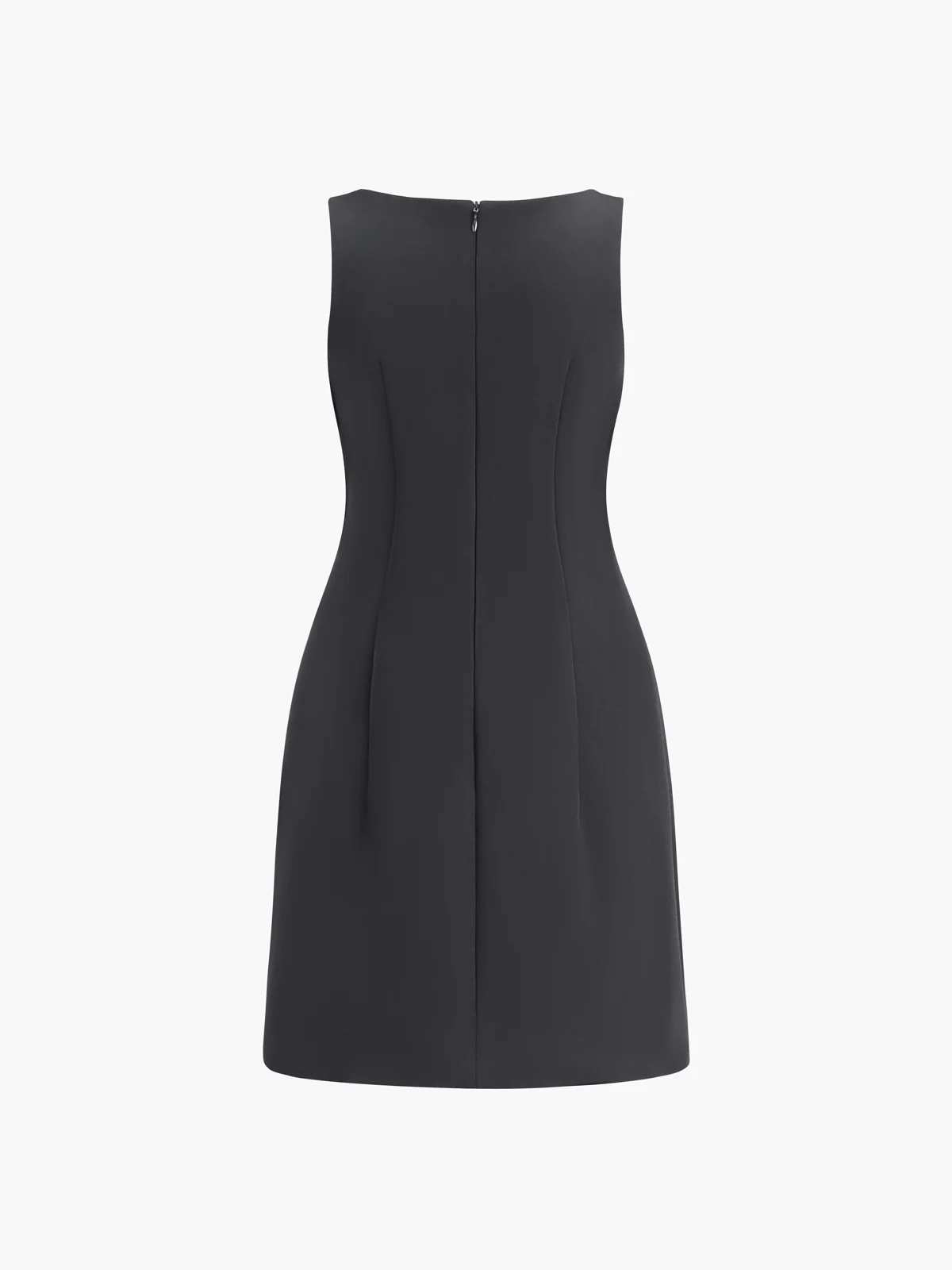 Suiting Sleeveless Short Dress - Image 5