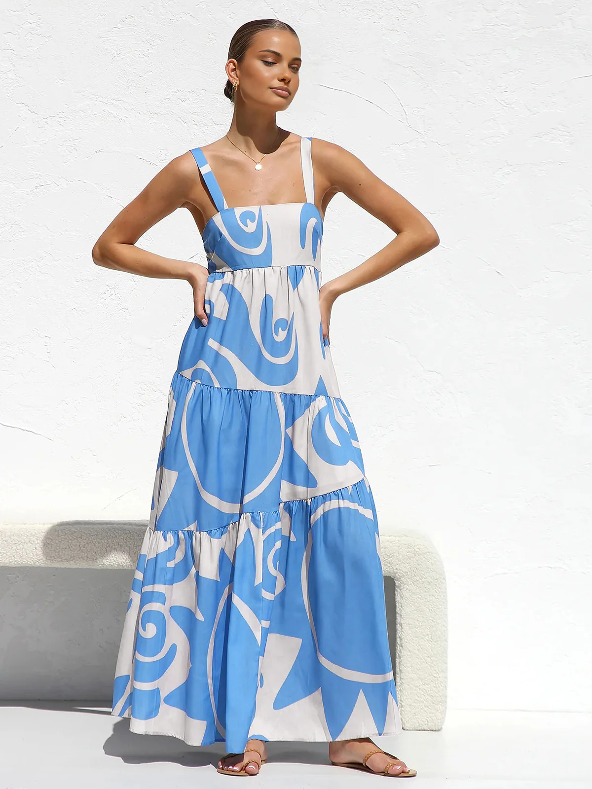 Sun Print Cami Long Dress - Image 2