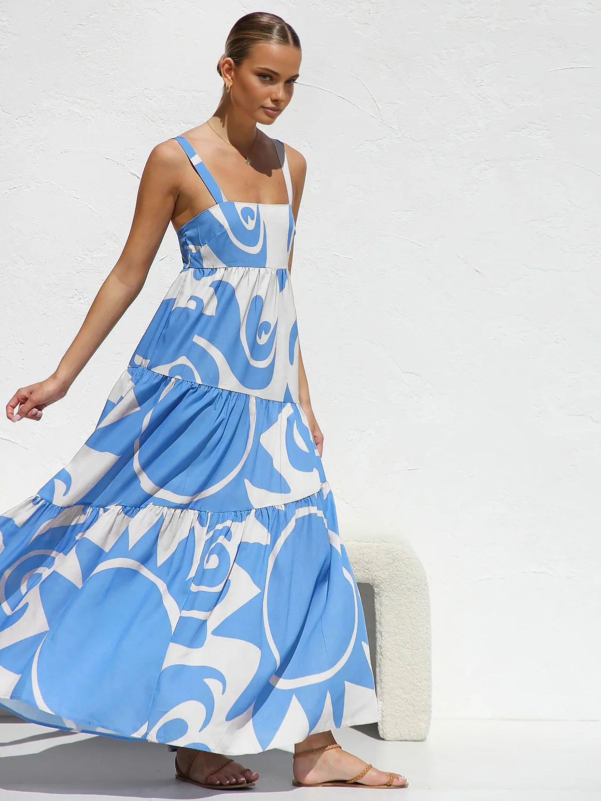 Sun Print Cami Long Dress - Image 3