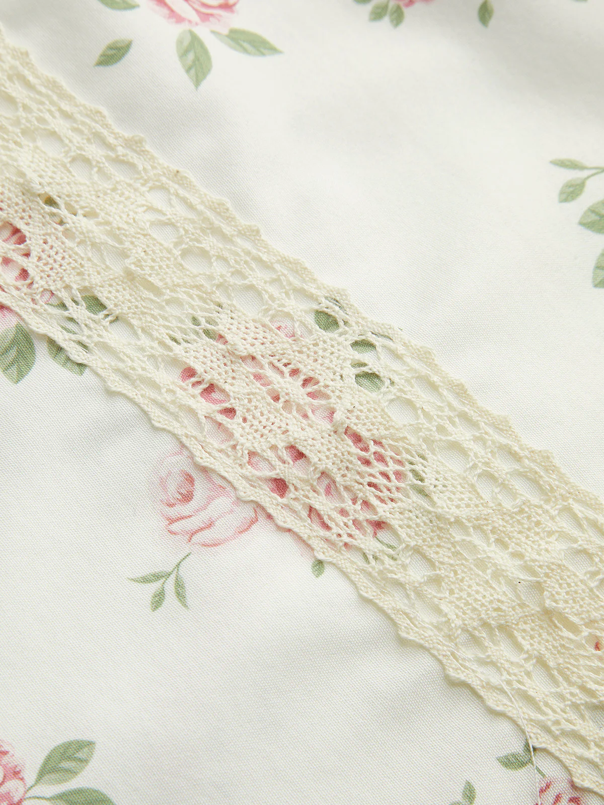 Sweetheart Lace Panel Floral Dress - Image 2