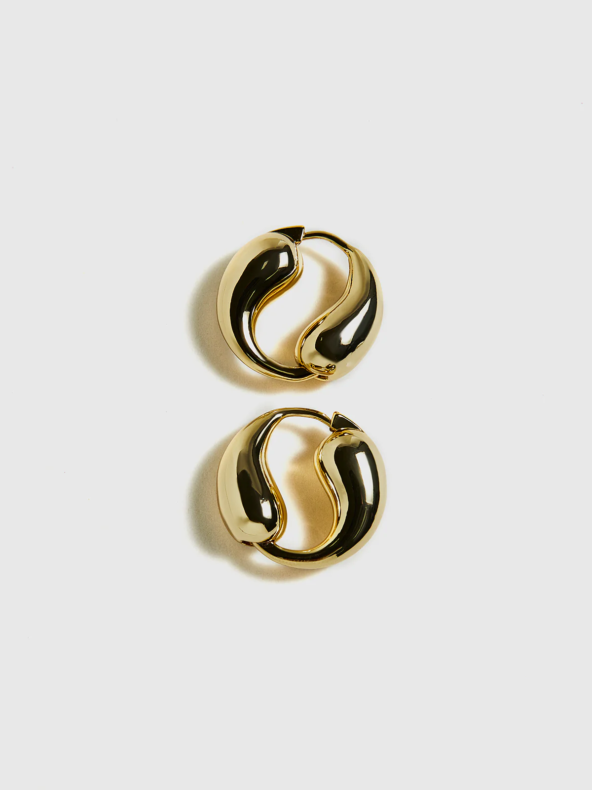 Tai Chi Water Drop Hoop Earrings - Image 2
