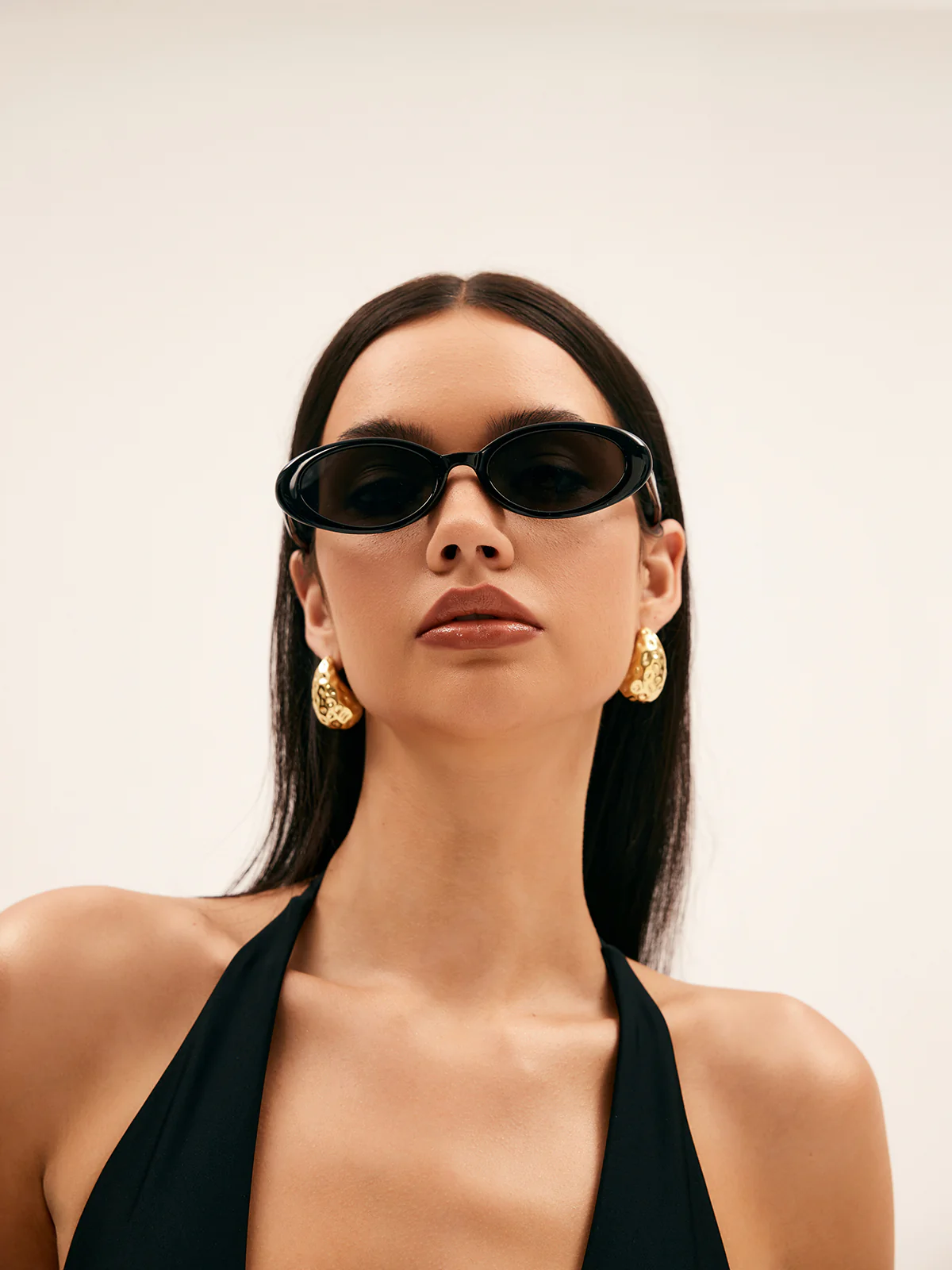 Teardrop Drop Stud Earrings - Image 3
