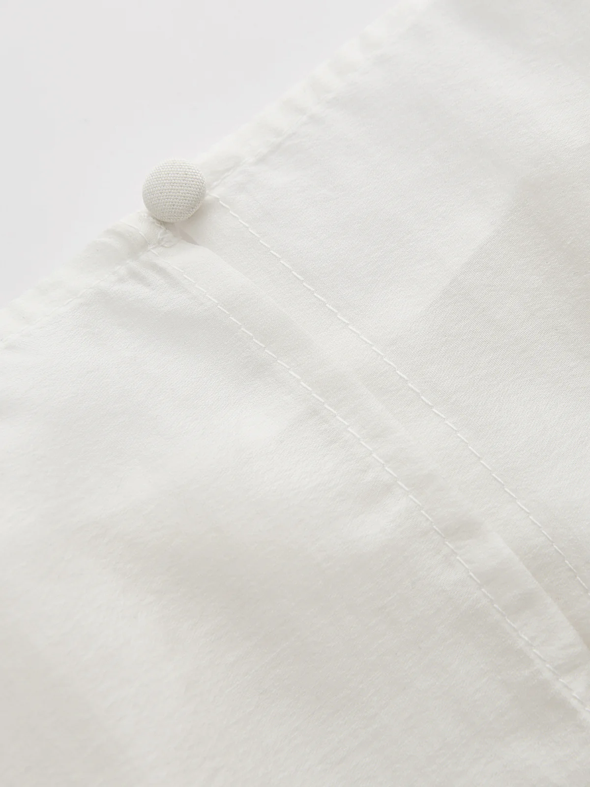 Tencel-Blend Asymmetric Flowy Blouse - Image 5