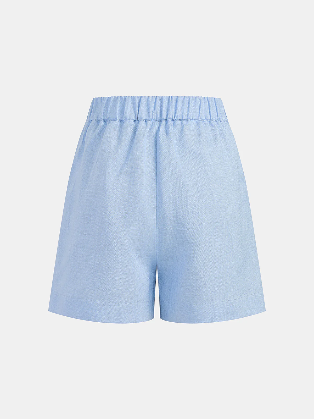 Tencel Blend Halter Buttoned Vest & Shorts Set - Image 5
